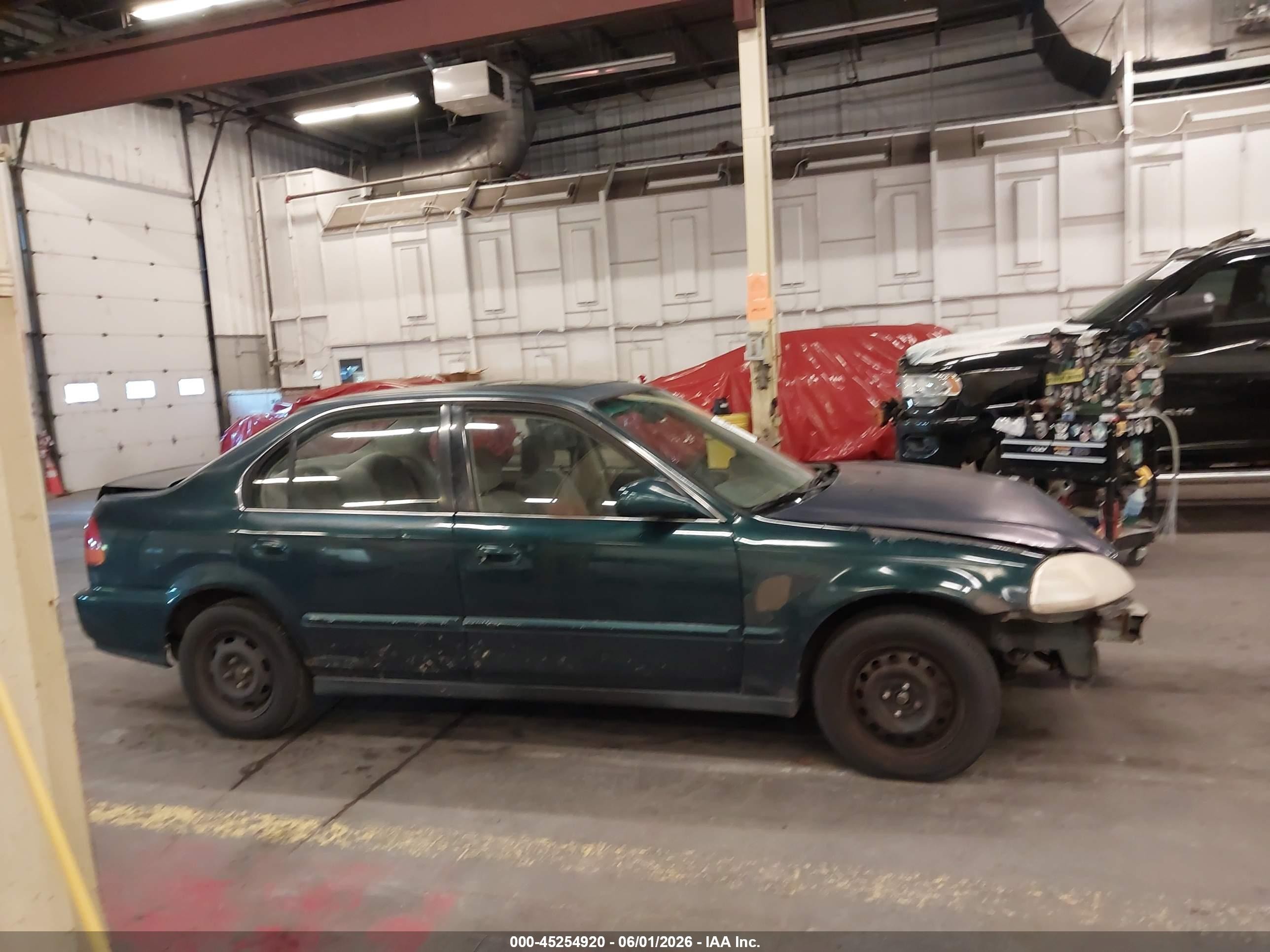 1998 Honda Civic Ex Green vin: JHMEJ8641WS002508