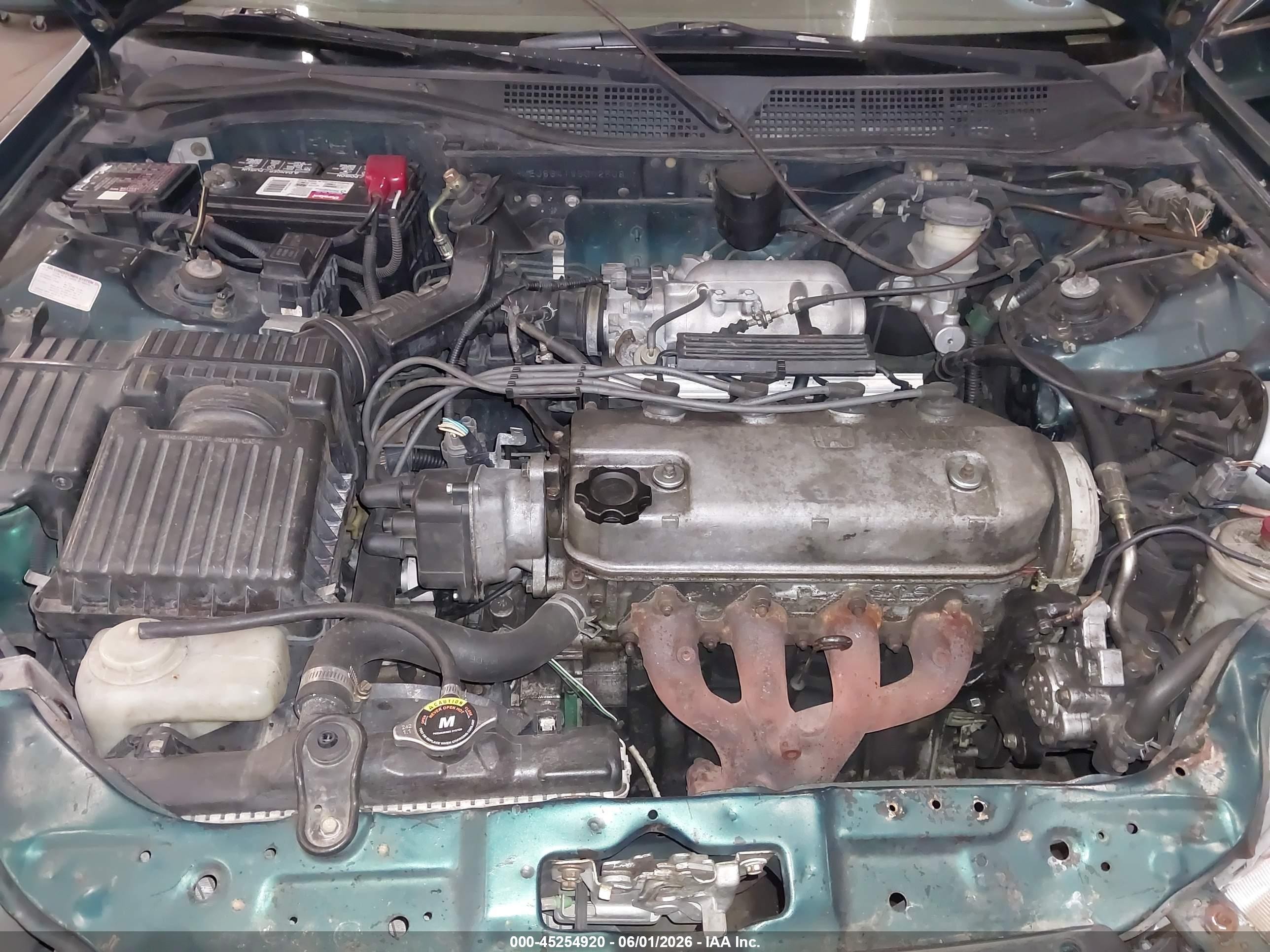 1998 Honda Civic Ex Green vin: JHMEJ8641WS002508
