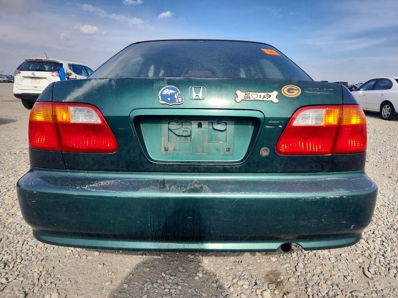 2000 Honda Civic Ex Green vin: JHMEJ8643YS000651