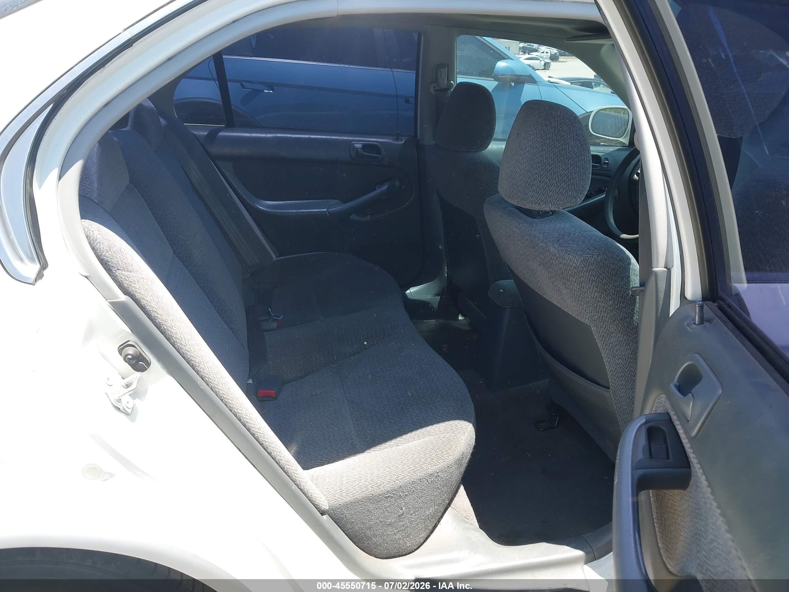 2000 Honda Civic Ex White vin: JHMEJ8646YS003480