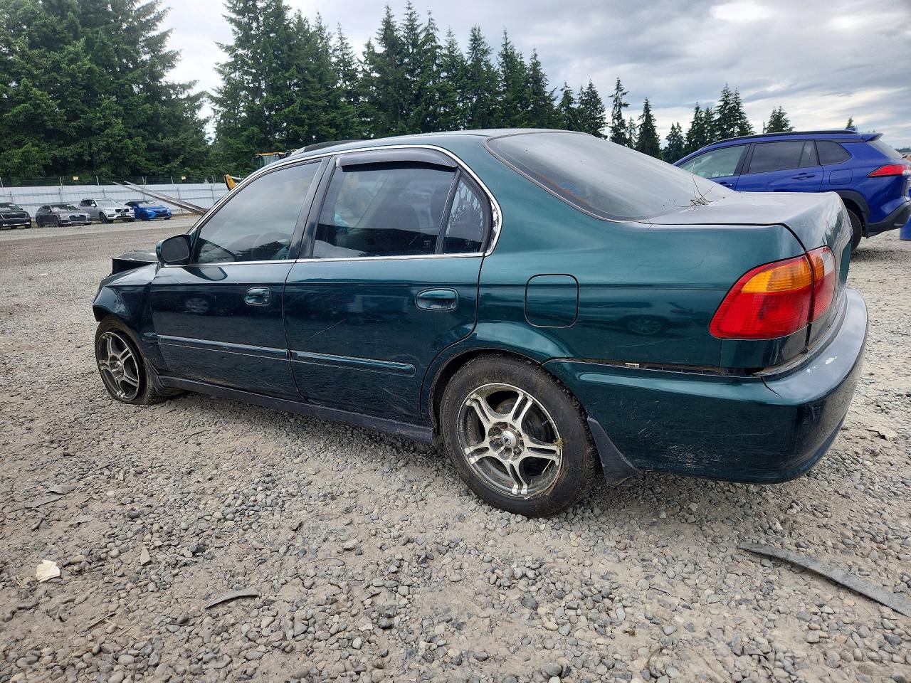 2000 Honda Civic Ex Green vin: JHMEJ8647YS003990