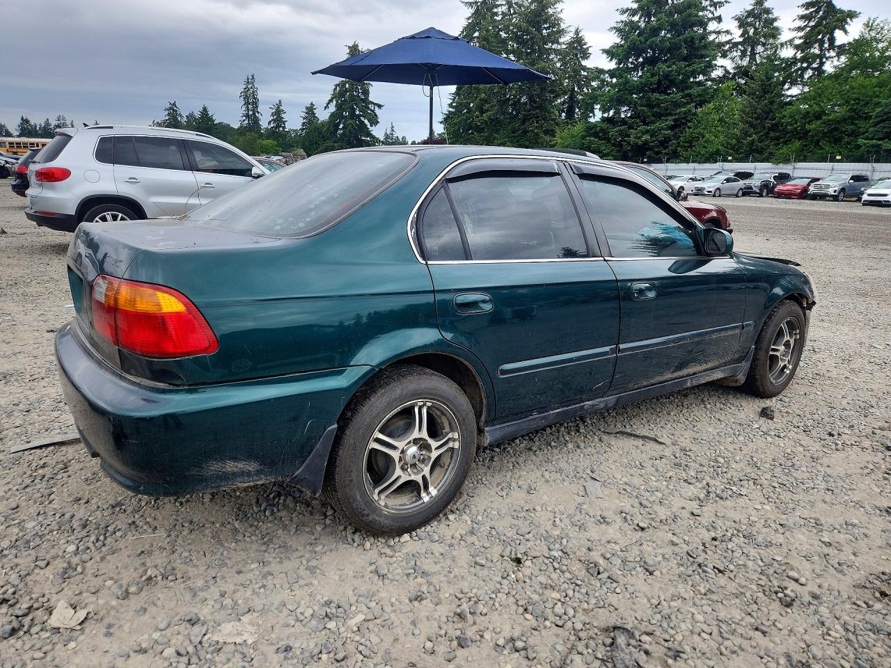 2000 Honda Civic Ex Green vin: JHMEJ8647YS003990