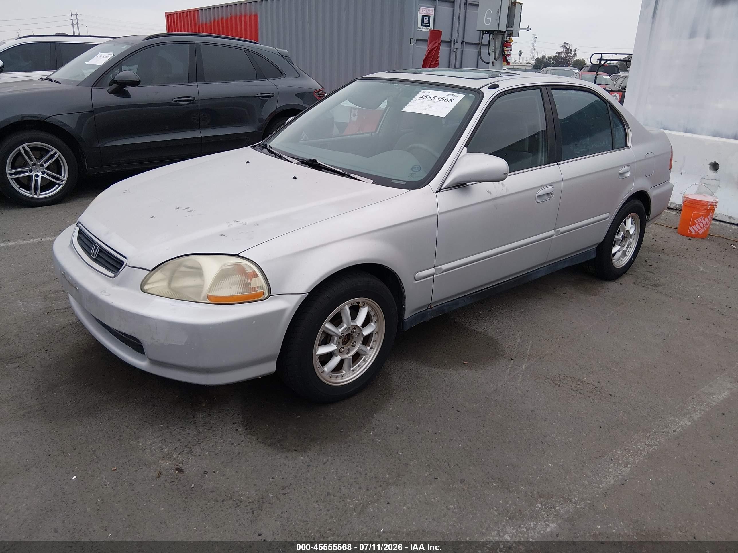 1998 Honda Civic Ex Silver vin: JHMEJ8648WS002540