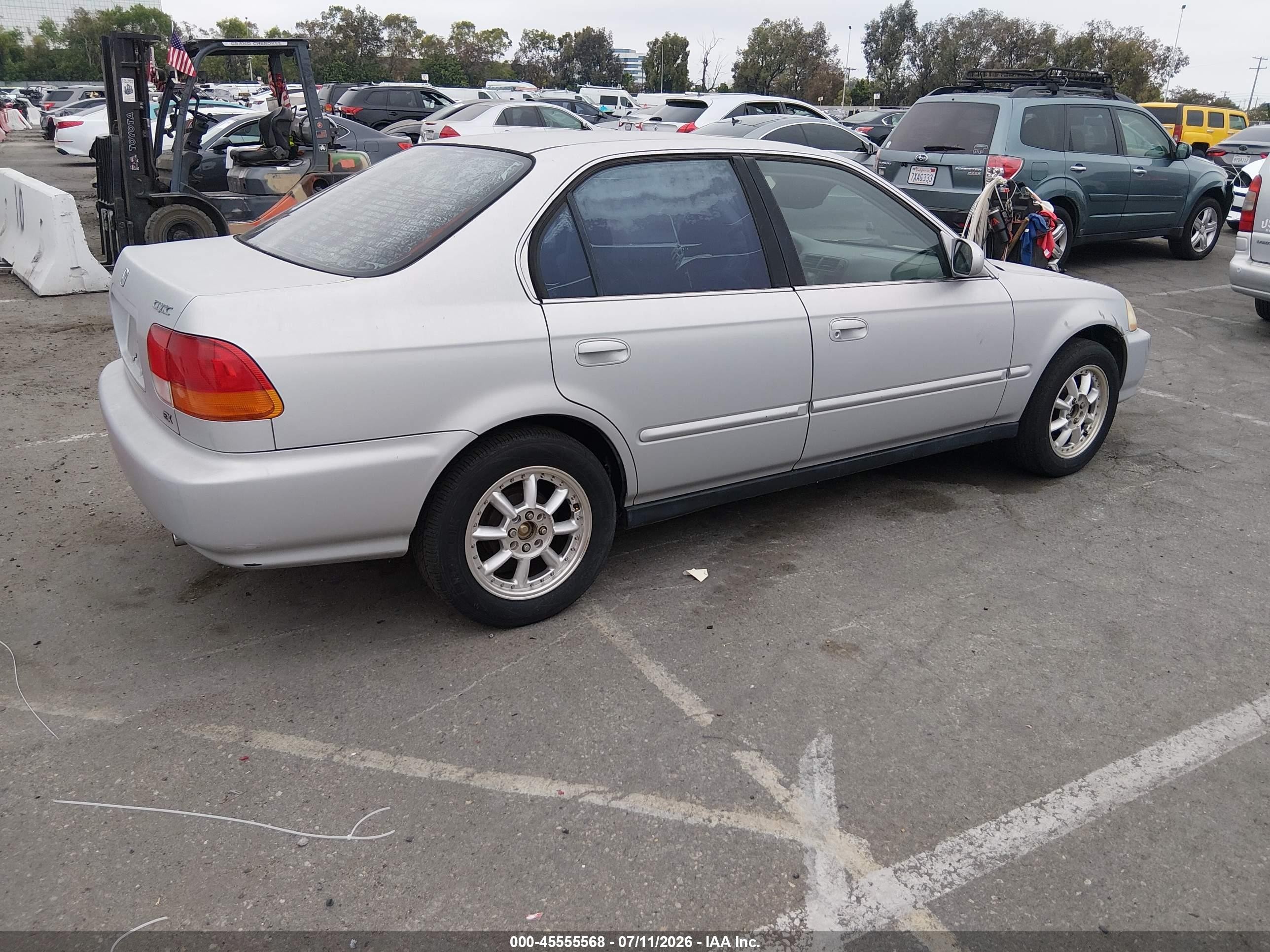 1998 Honda Civic Ex Silver vin: JHMEJ8648WS002540