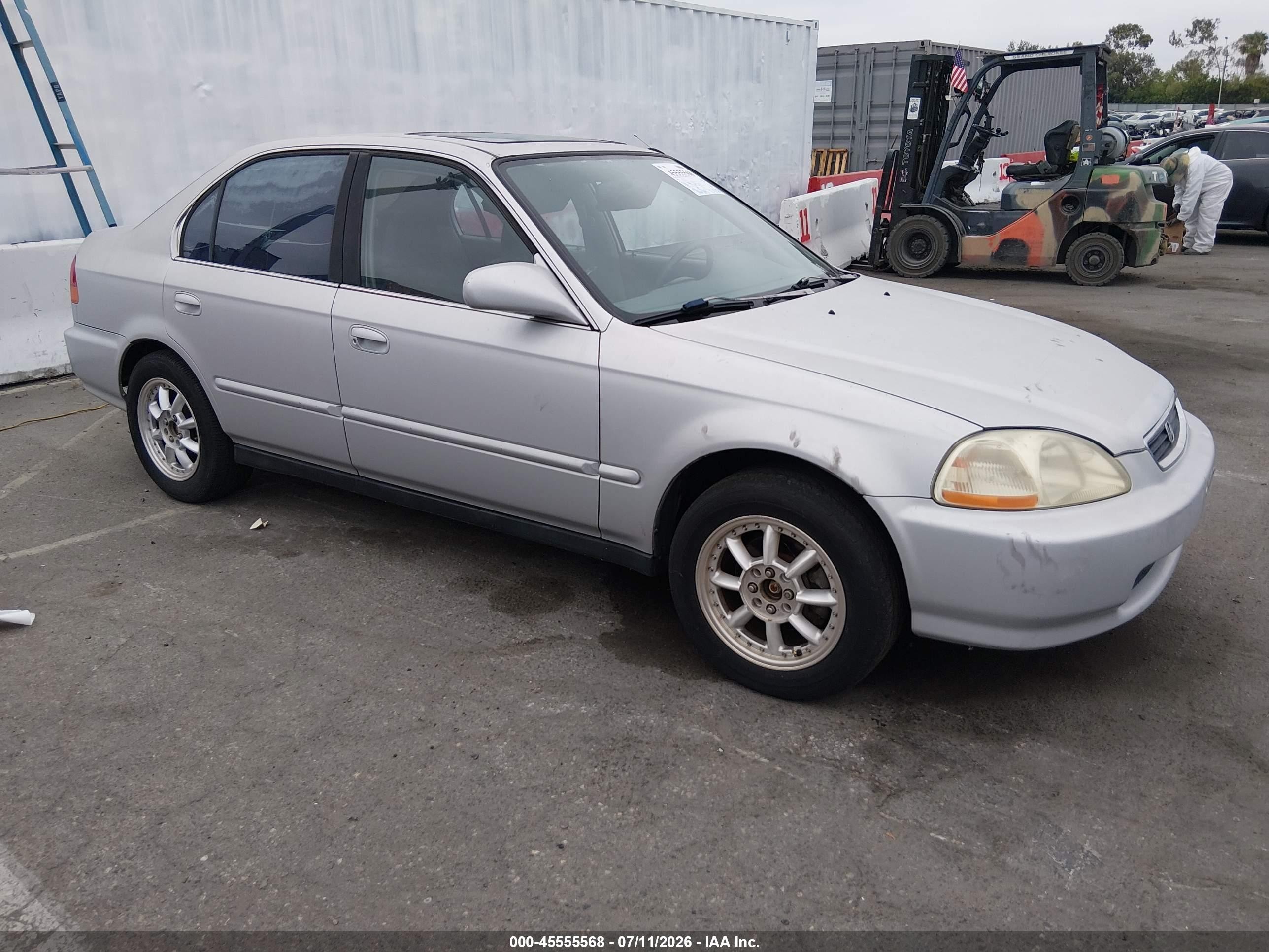 1998 Honda Civic Ex Silver vin: JHMEJ8648WS002540