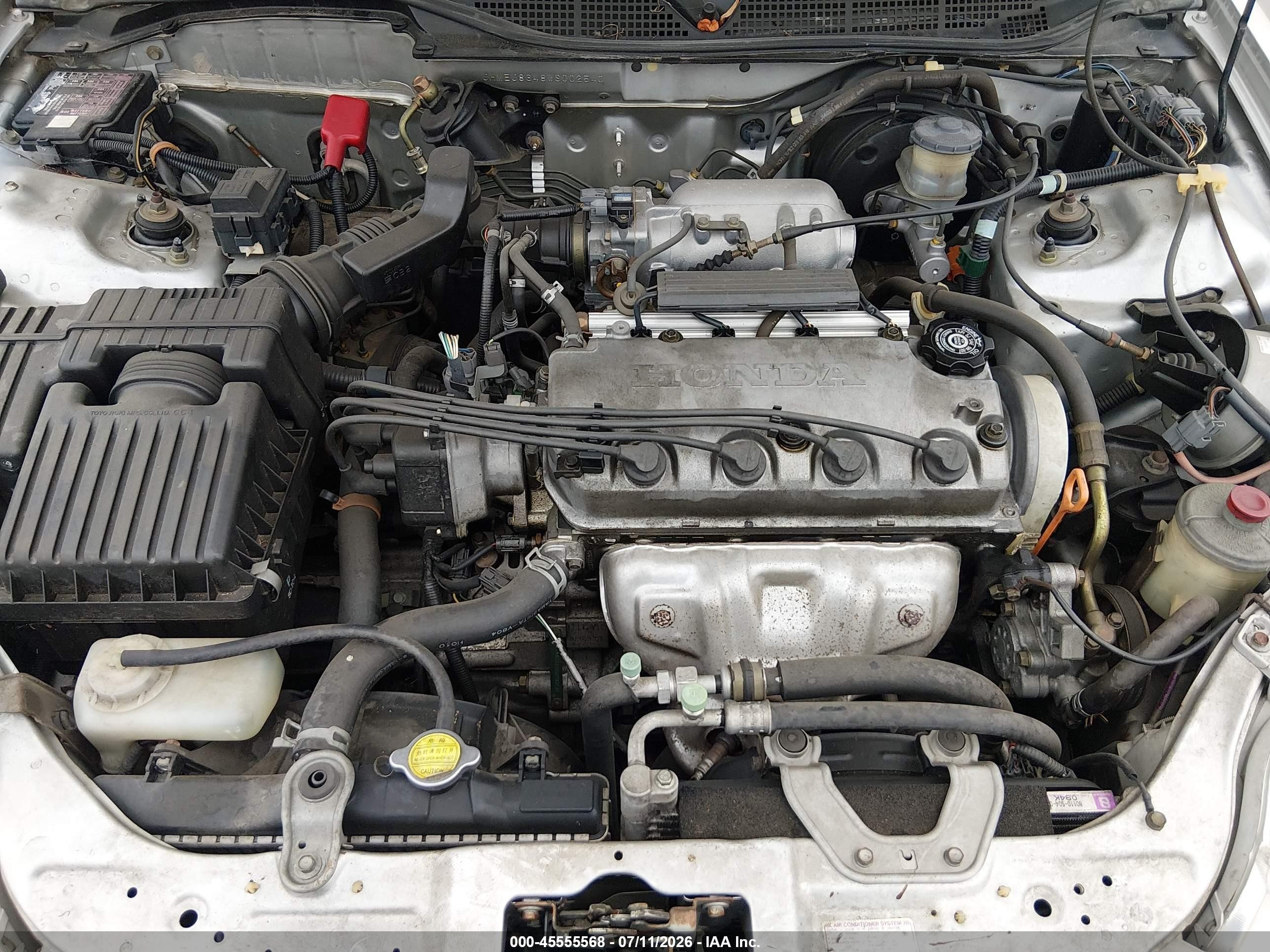 1998 Honda Civic Ex Silver vin: JHMEJ8648WS002540
