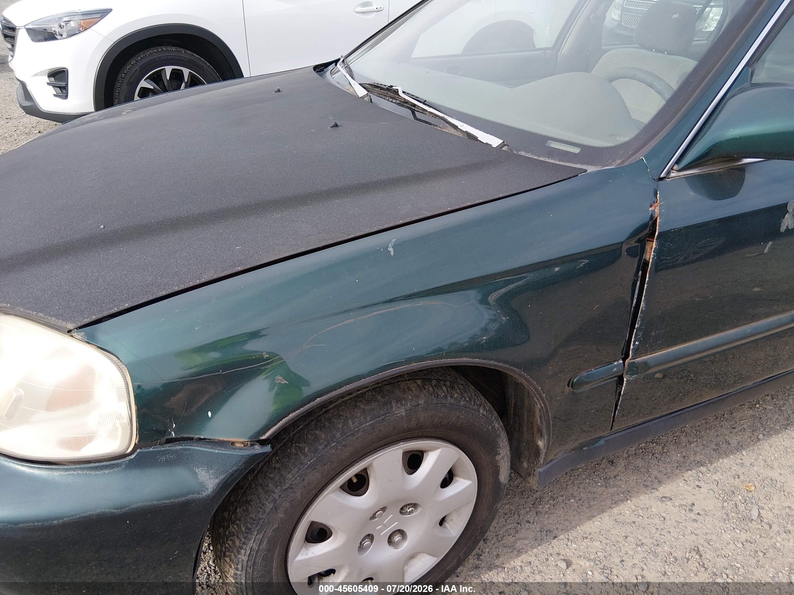 1999 Honda Civic Ex Green vin: JHMEJ8648XS000093