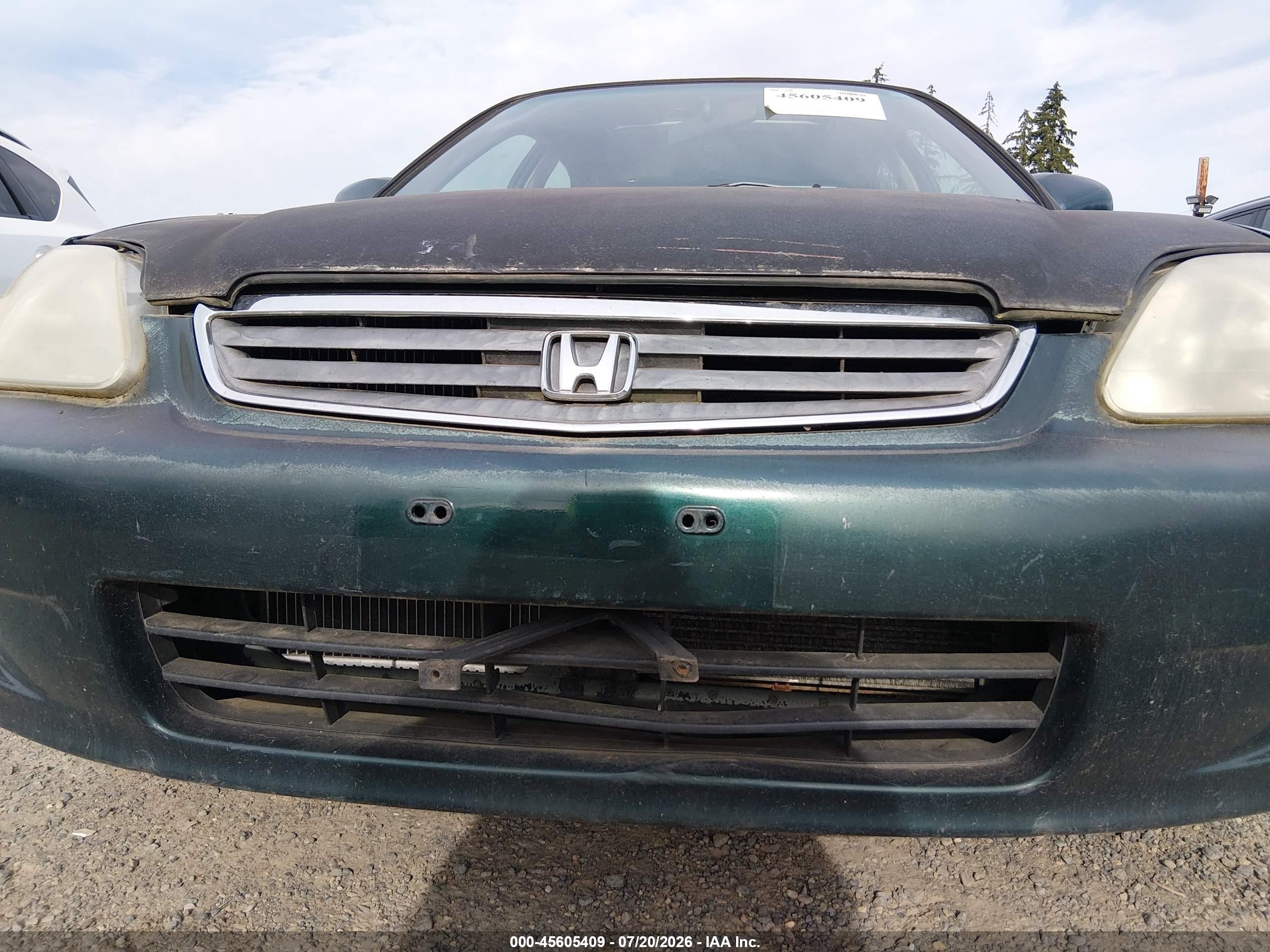 1999 Honda Civic Ex Green vin: JHMEJ8648XS000093