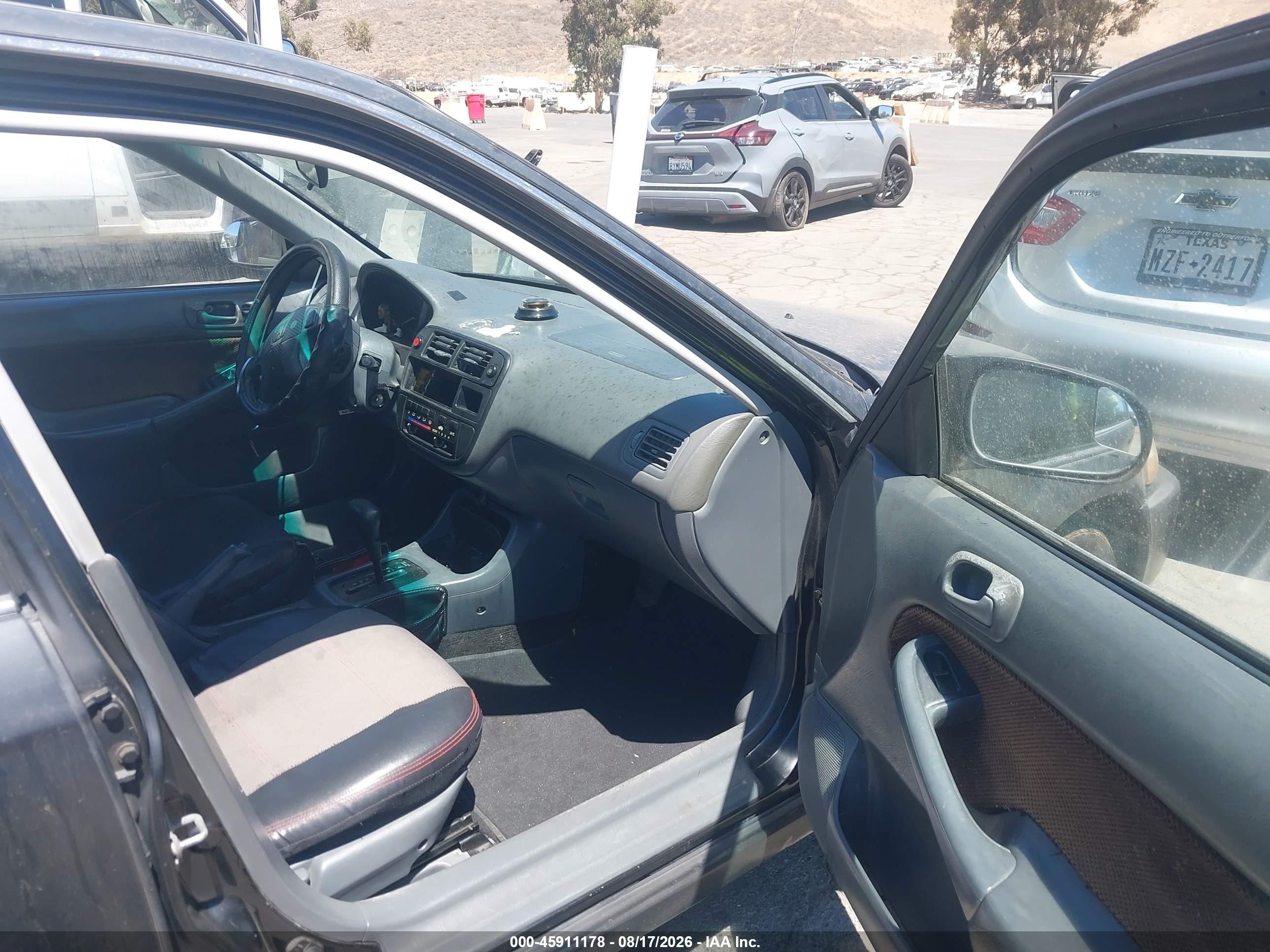 1998 Honda Civic Ex Black vin: JHMEJ8649WS000280
