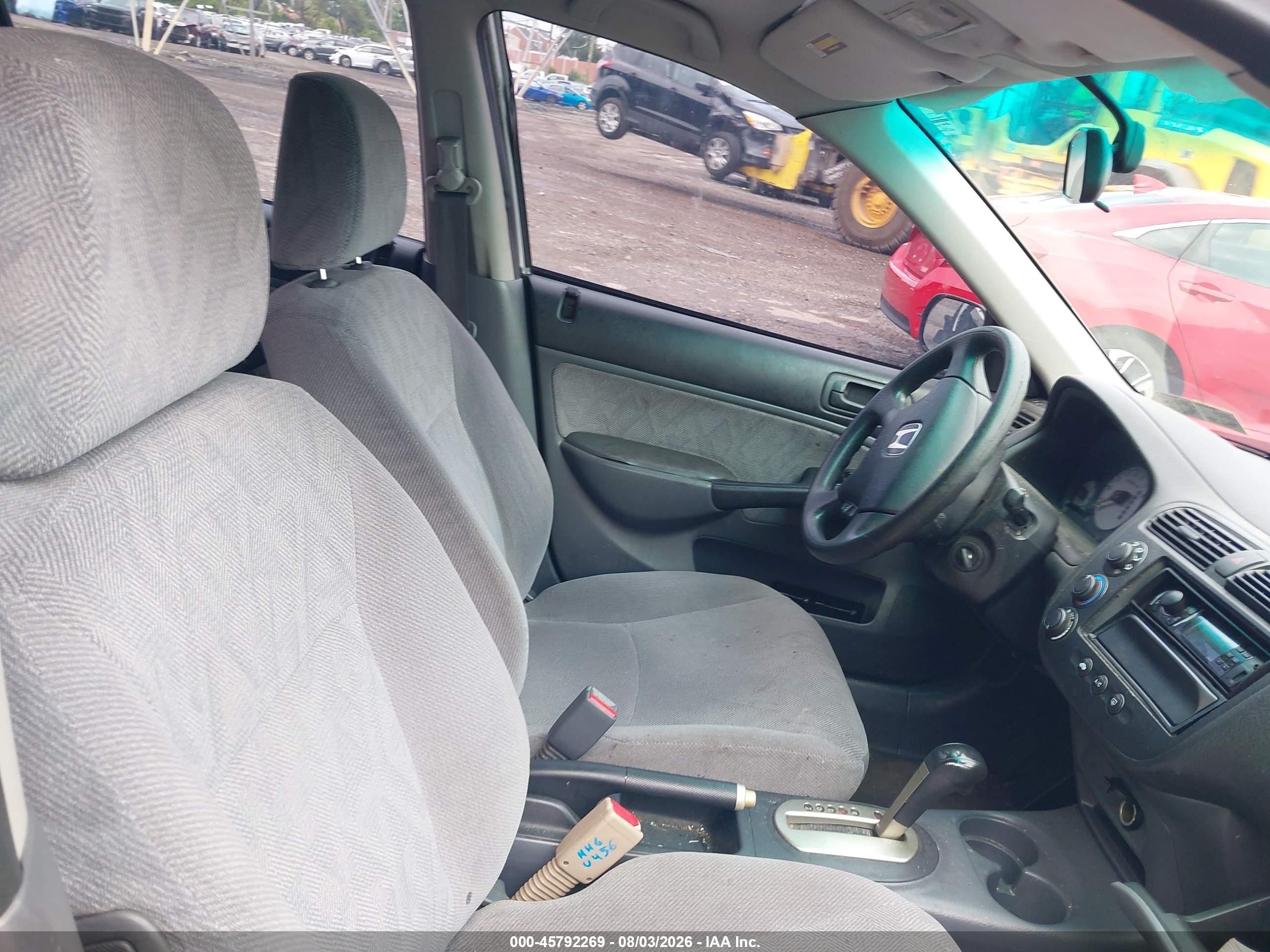 2001 Honda Civic Lx Silver vin: JHMES16521S010154