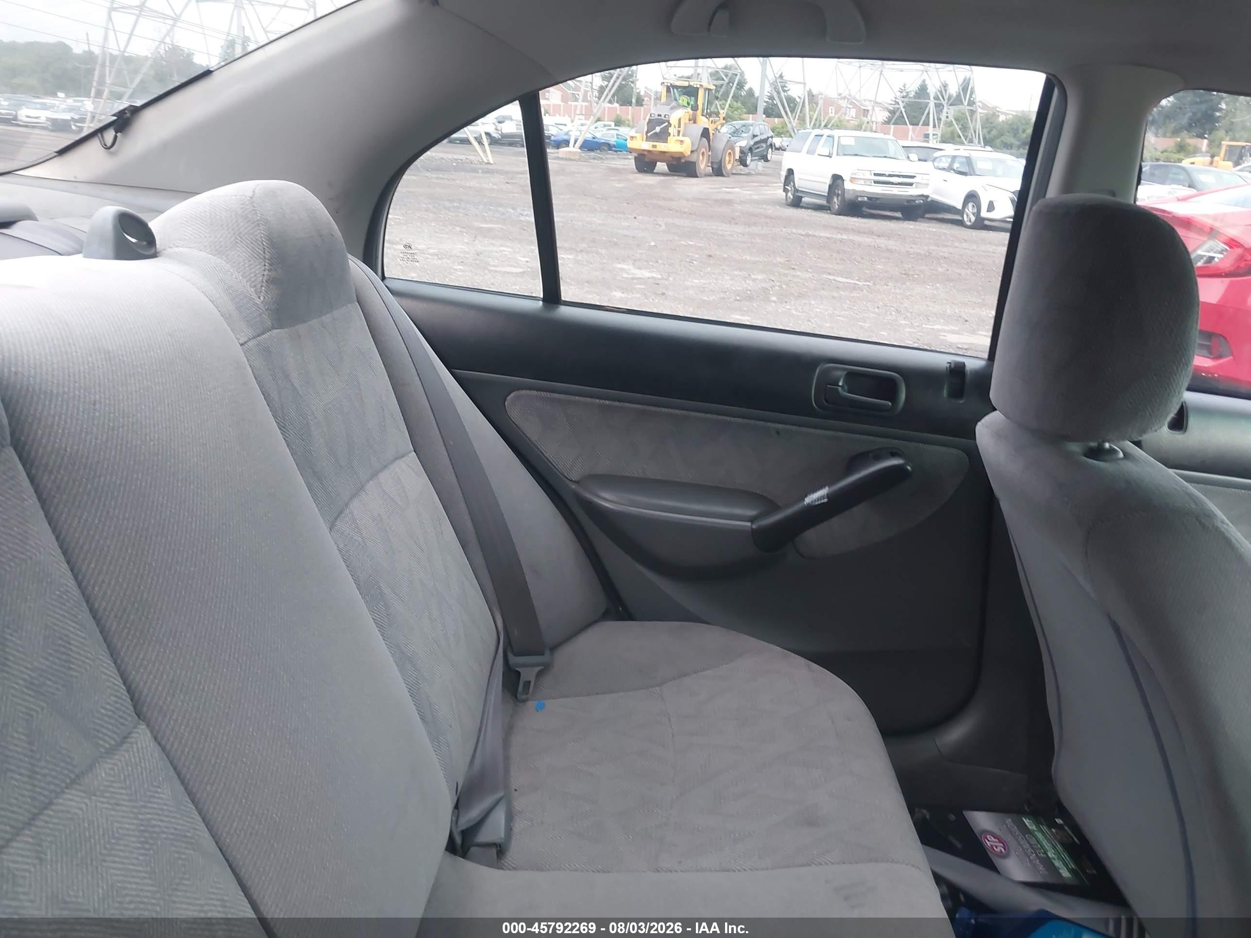 2001 Honda Civic Lx Silver vin: JHMES16521S010154
