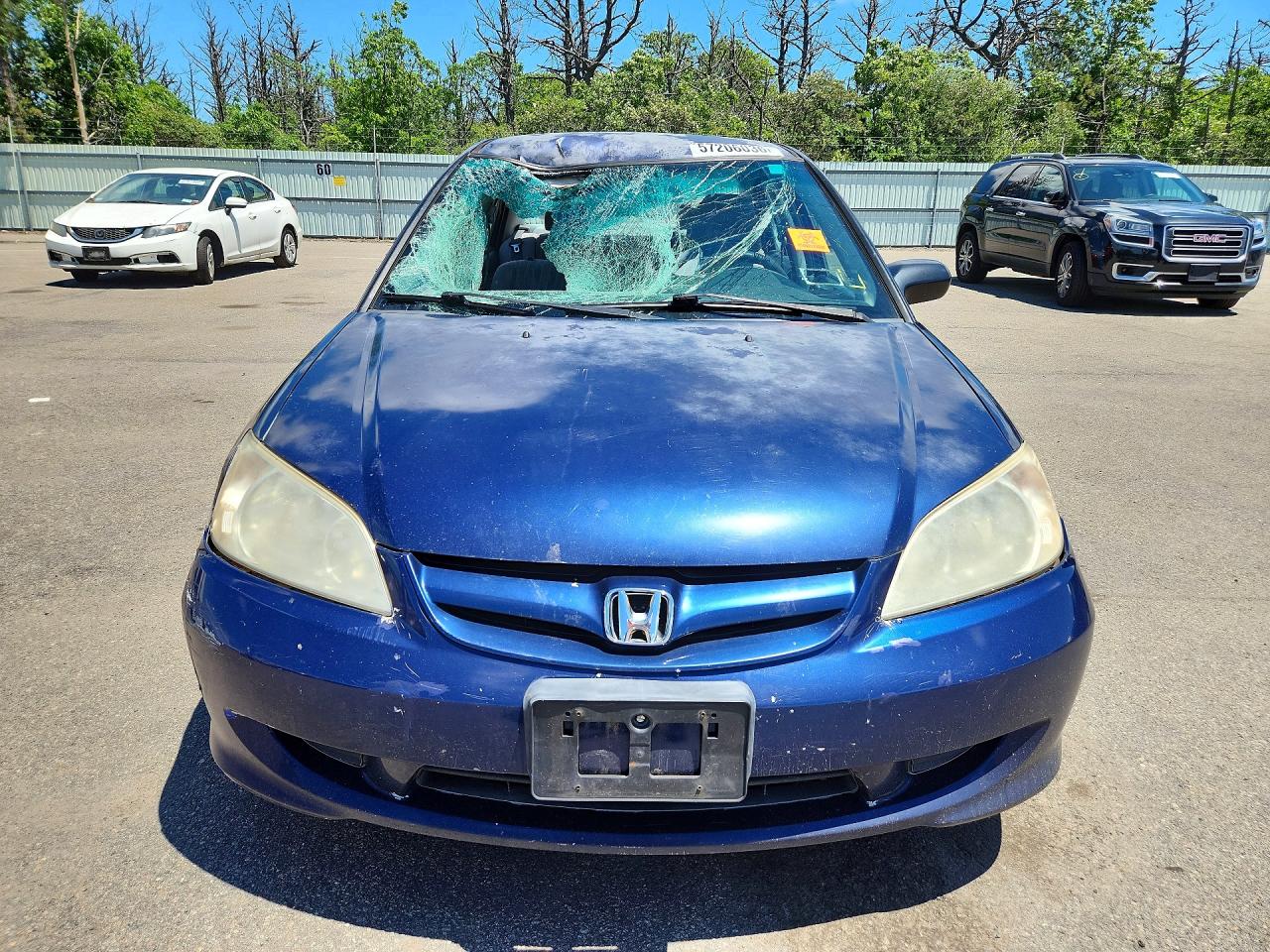 2005 Honda Civic Lx Синий vin: JHMES16535S001629