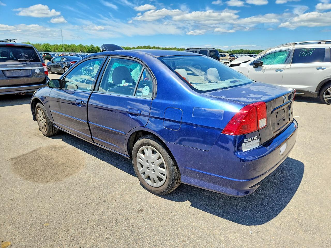 2005 Honda Civic Lx Синий vin: JHMES16535S001629