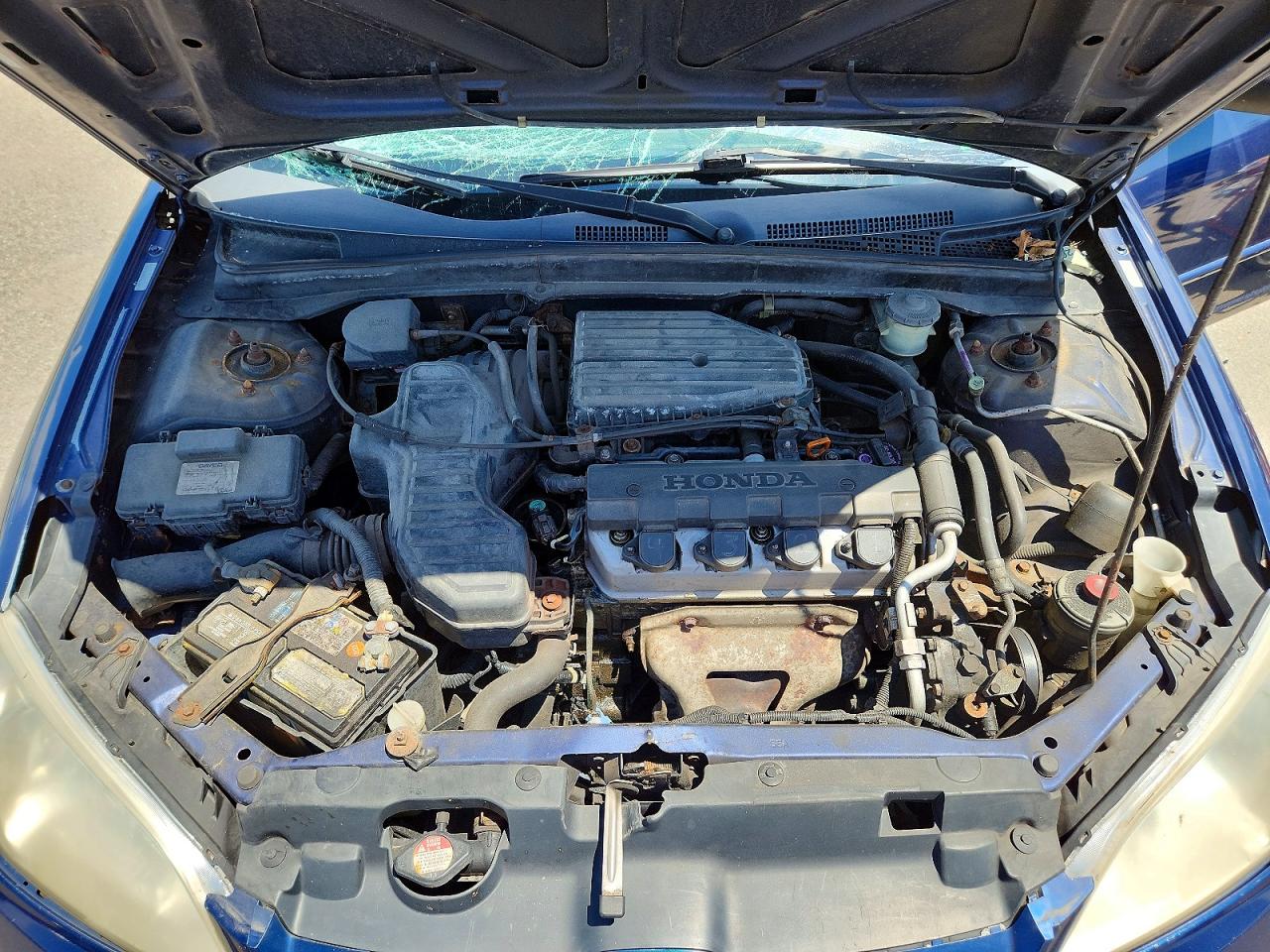 2005 Honda Civic Lx Синий vin: JHMES16535S001629