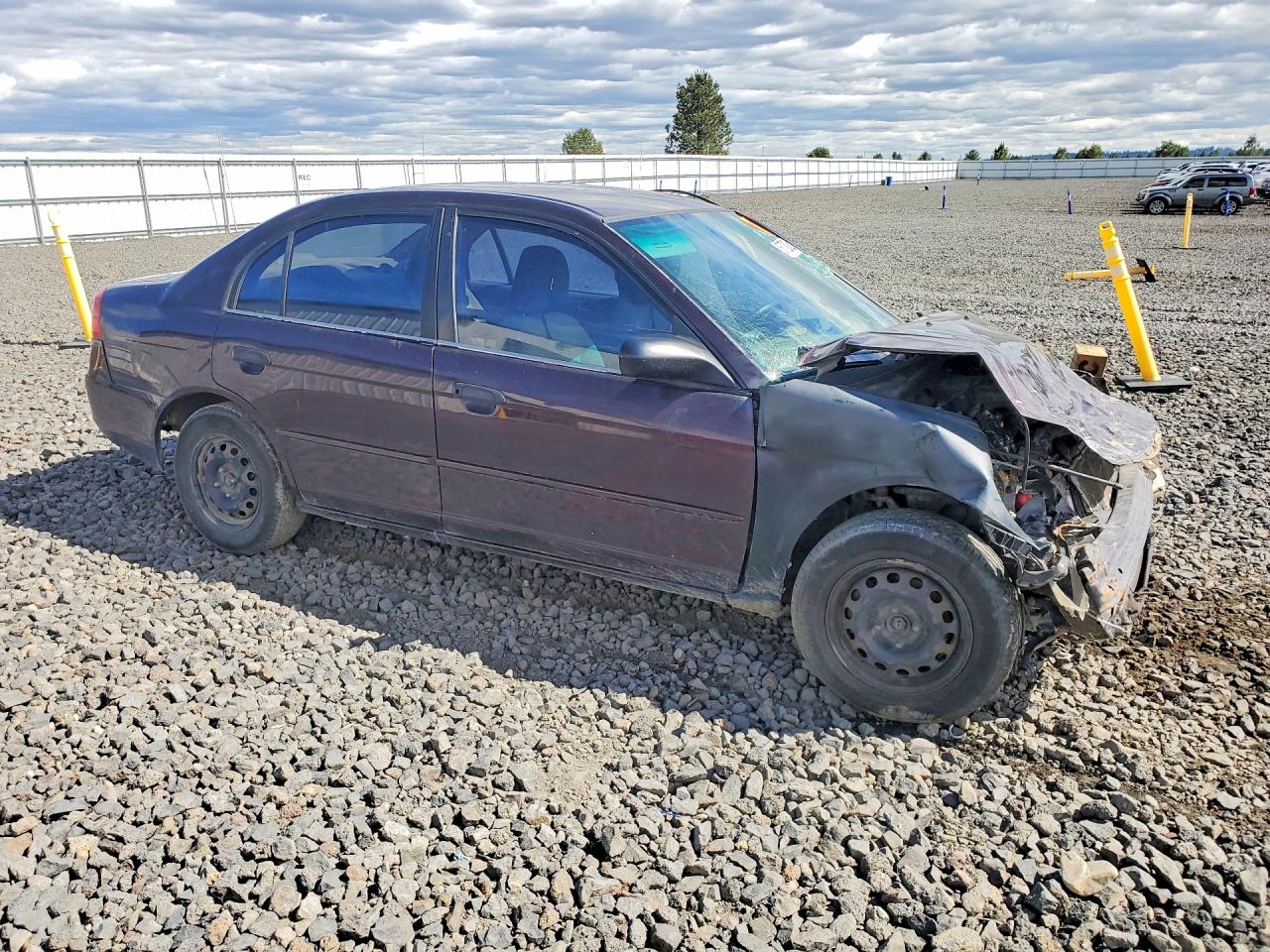 2001 Honda Civic Lx Purple vin: JHMES16541S008437