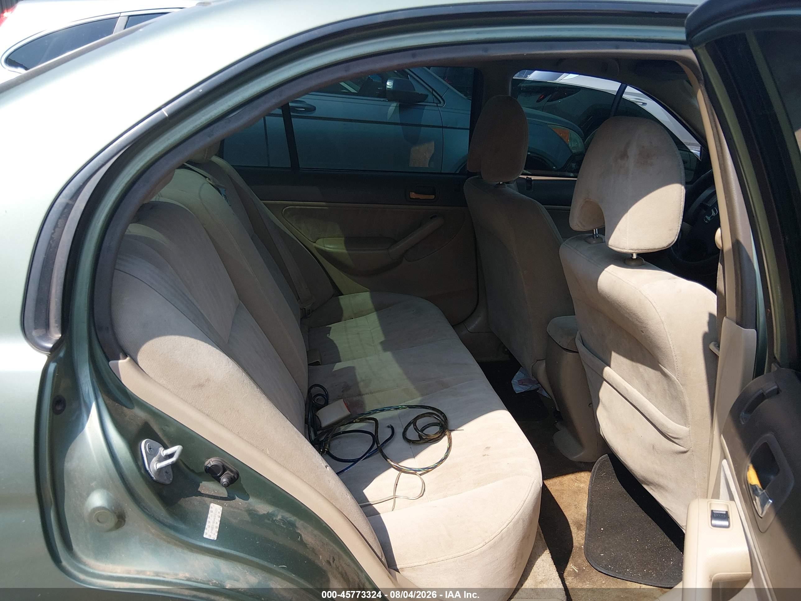2004 Honda Civic Lx Зеленый vin: JHMES16544S001220