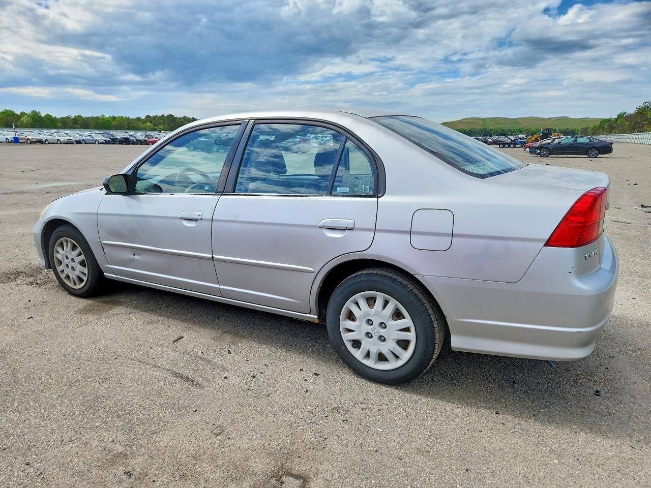 2005 Honda Civic Lx Silver vin: JHMES16555S005133