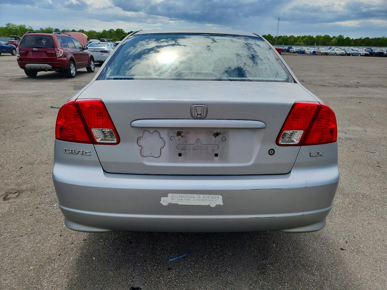 2005 Honda Civic Lx Silver vin: JHMES16555S005133