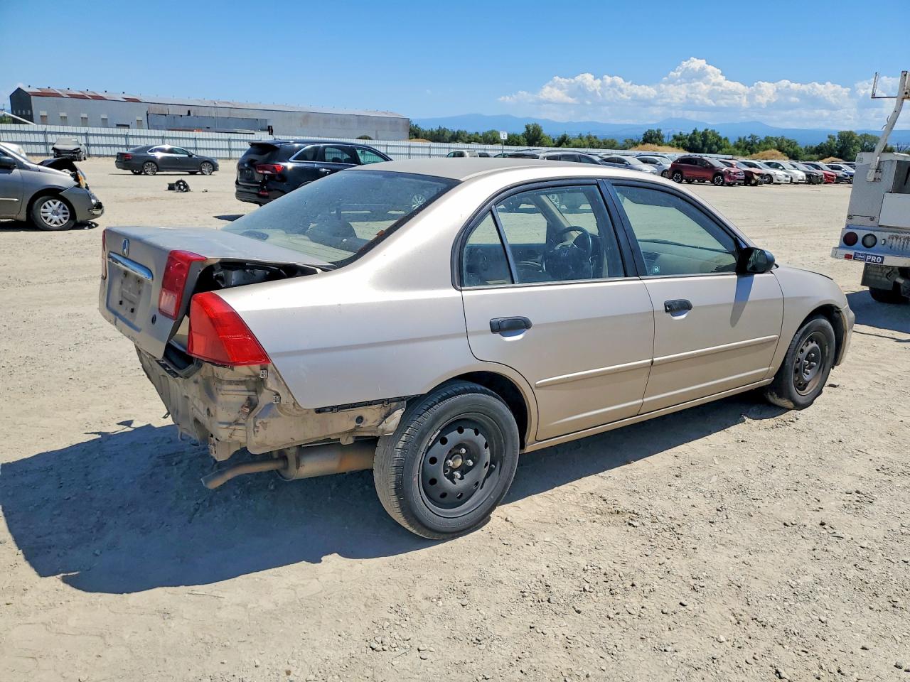 2001 Honda Civic Lx Tan vin: JHMES16561S000453