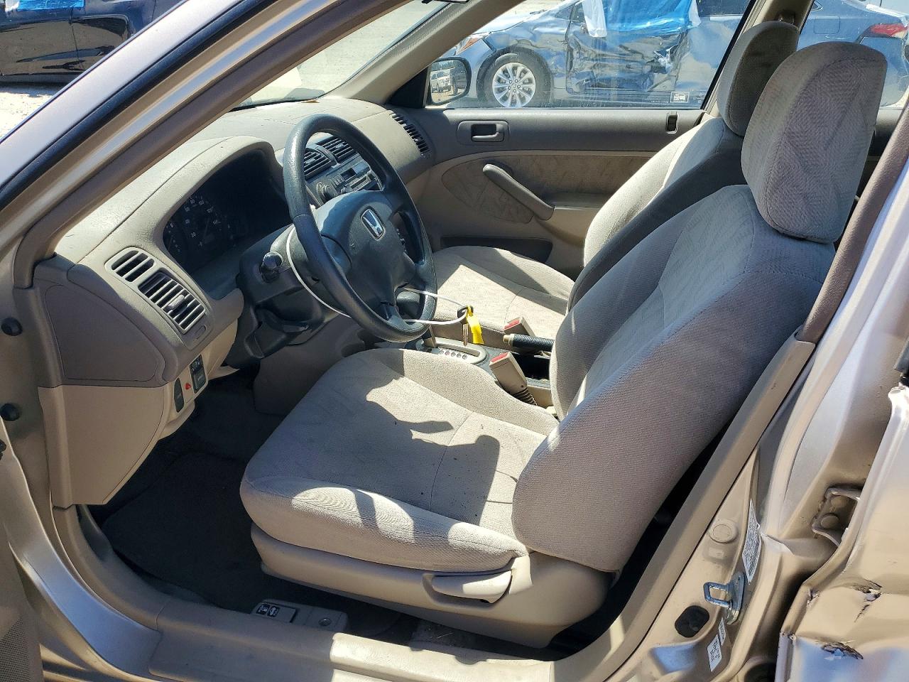 2001 Honda Civic Lx Tan vin: JHMES16561S000453