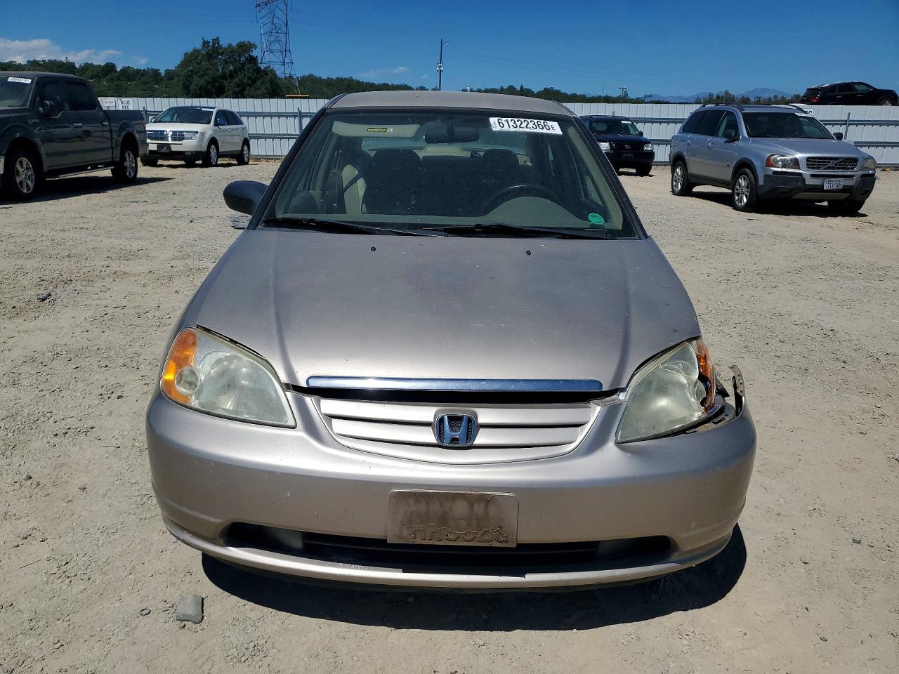 2001 Honda Civic Lx Tan vin: JHMES16561S000453