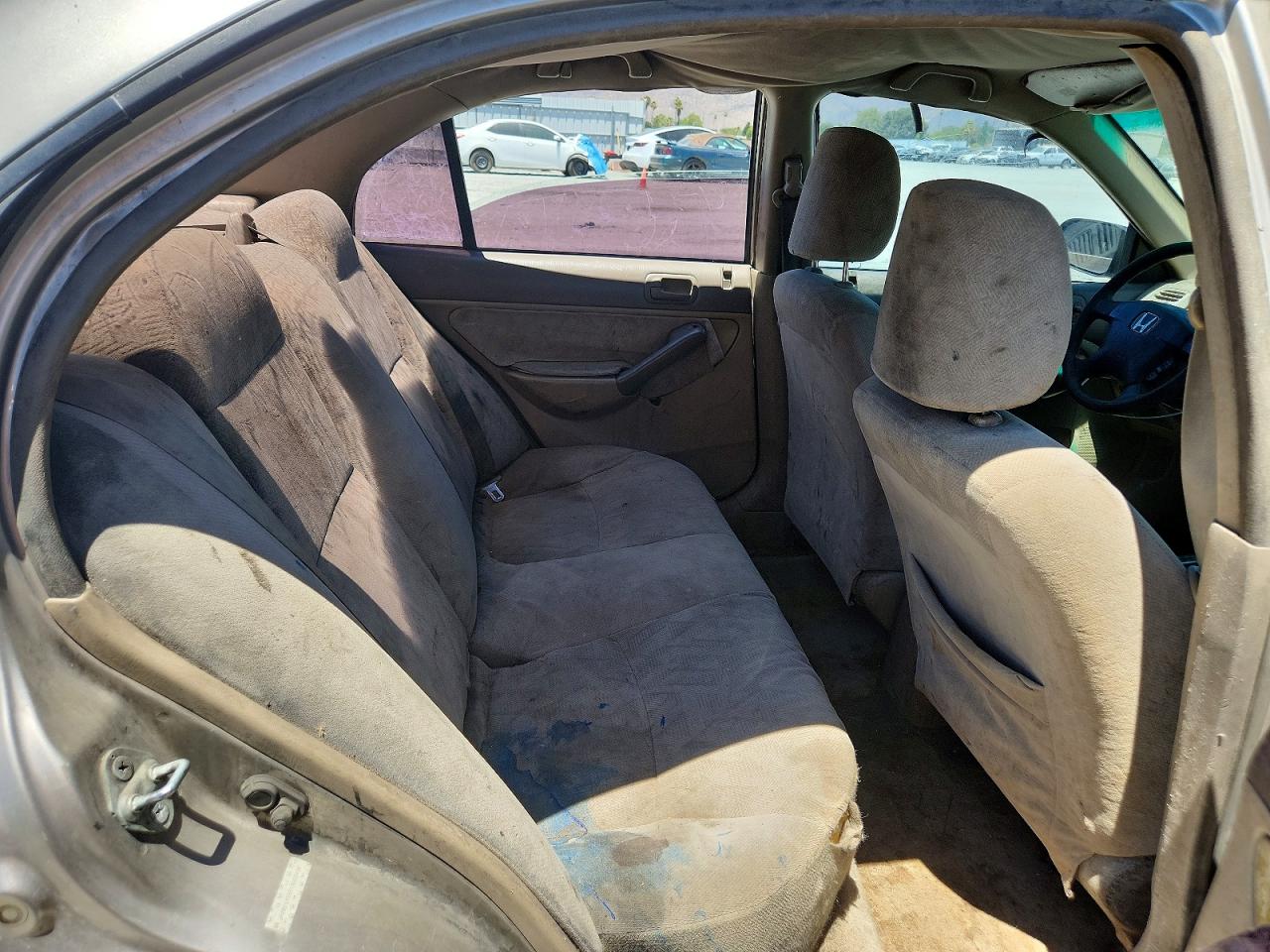 2001 Honda Civic Lx Gray vin: JHMES16561S003434