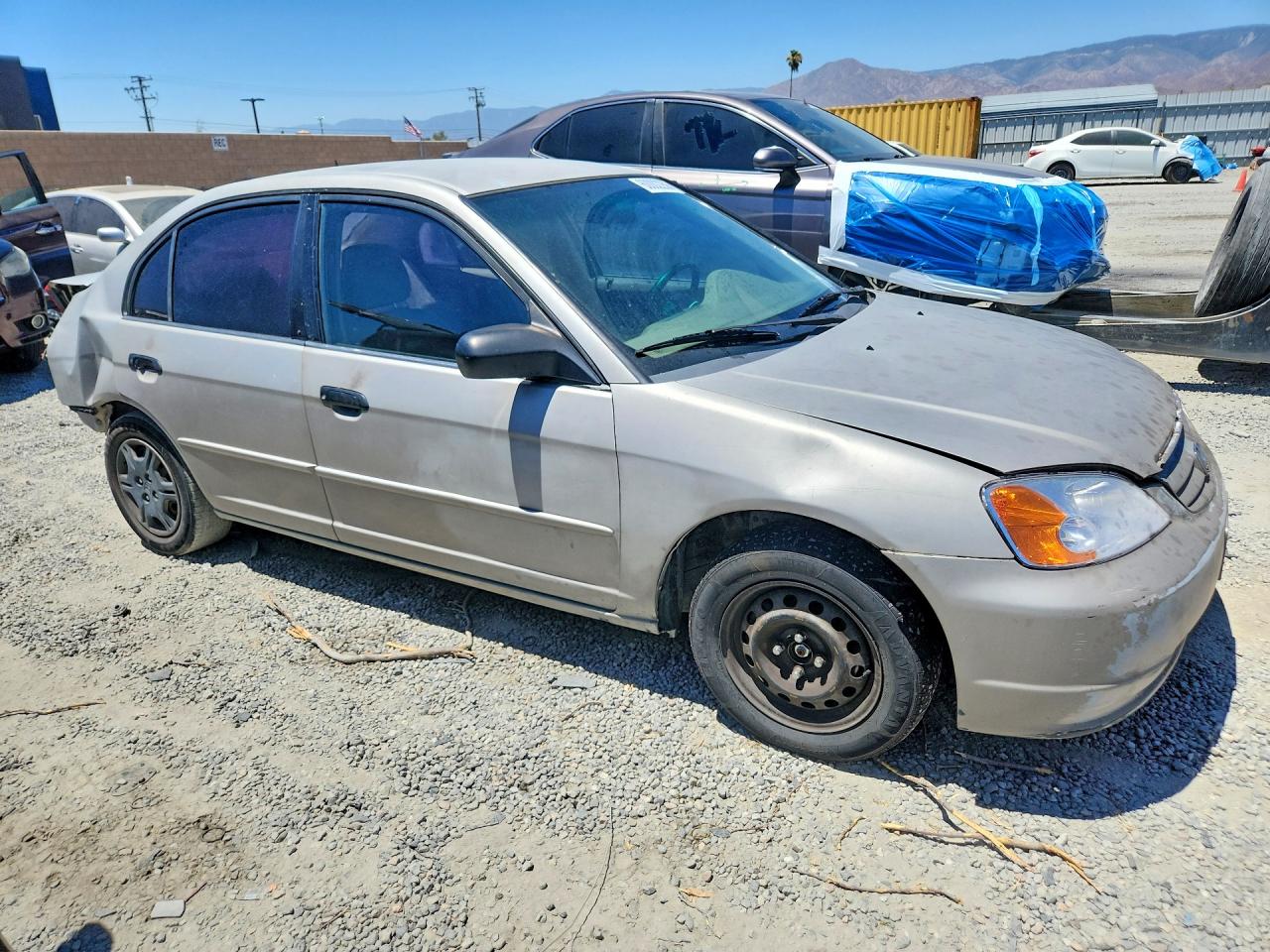 2001 Honda Civic Lx Gray vin: JHMES16561S003434