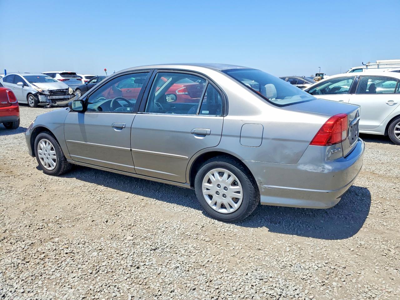 2005 Honda Civic Lx Gray vin: JHMES16585S006258