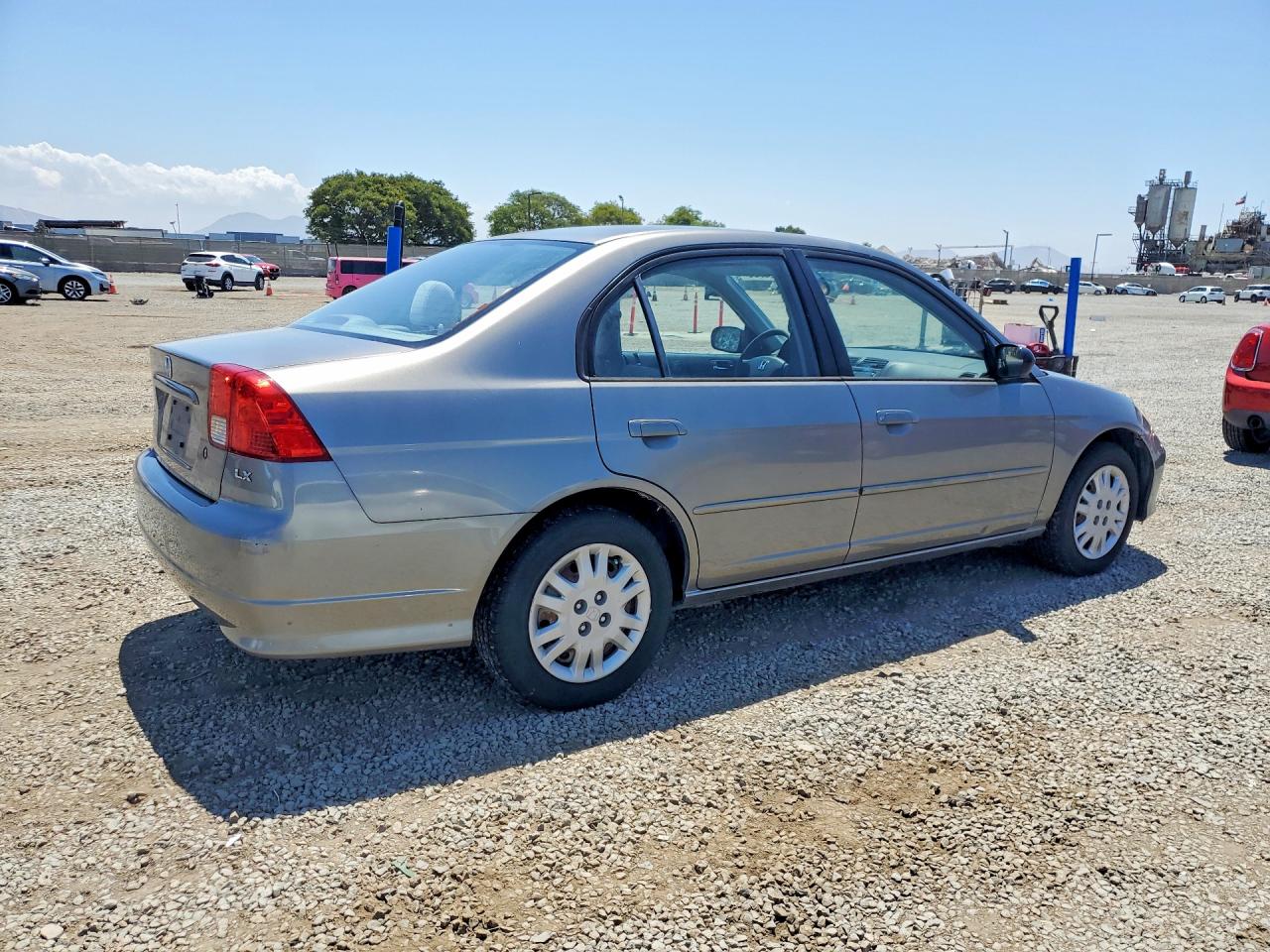 2005 Honda Civic Lx Gray vin: JHMES16585S006258