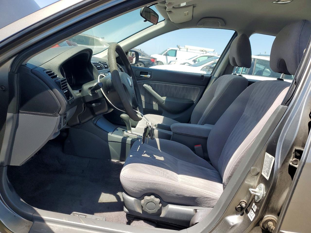 2005 Honda Civic Lx Gray vin: JHMES16585S006258