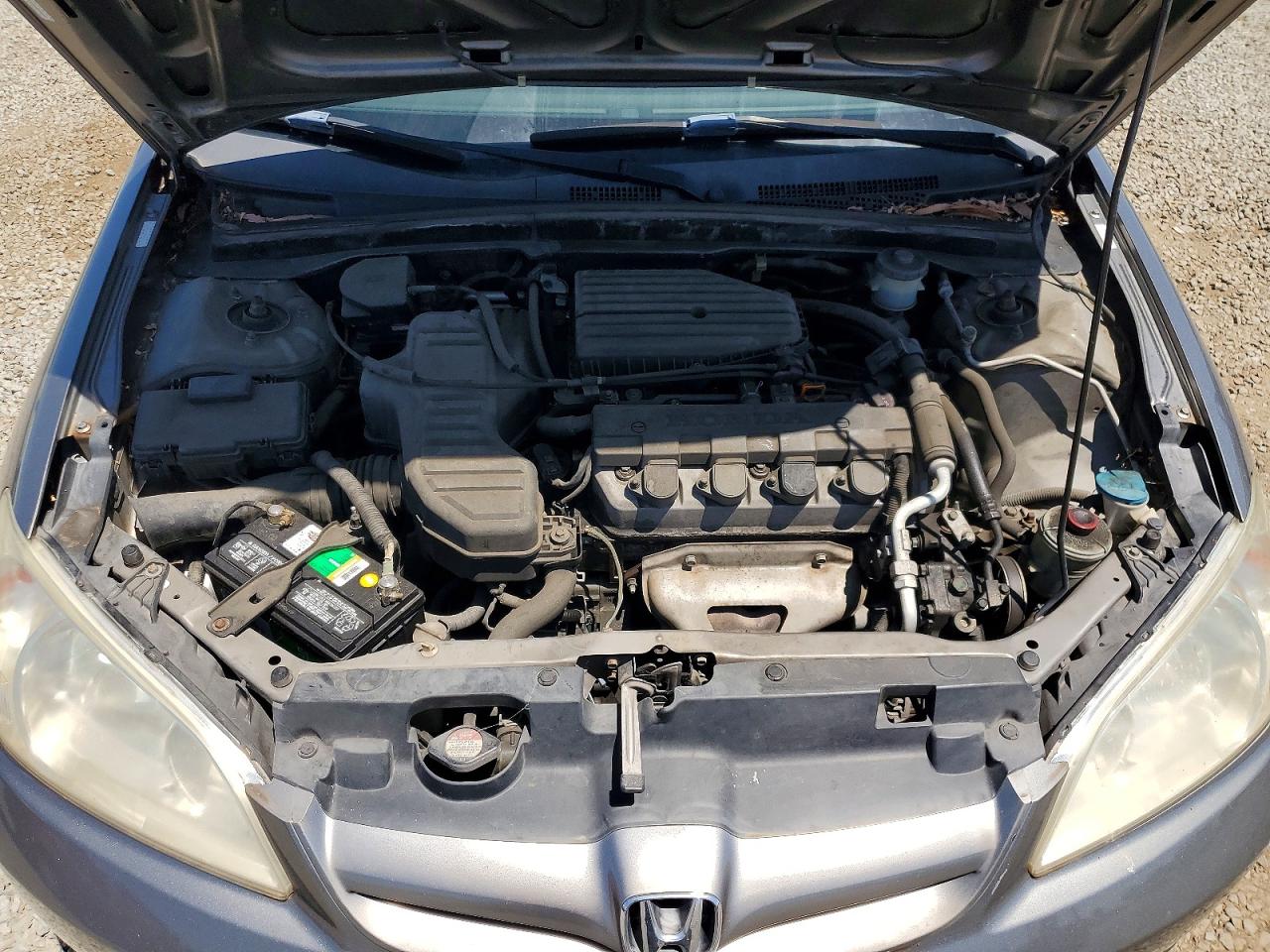 2005 Honda Civic Lx Gray vin: JHMES16585S006258