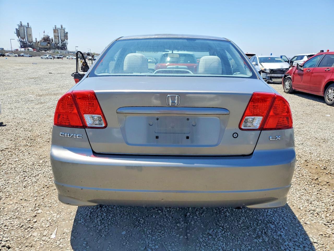 2005 Honda Civic Lx Gray vin: JHMES16585S006258