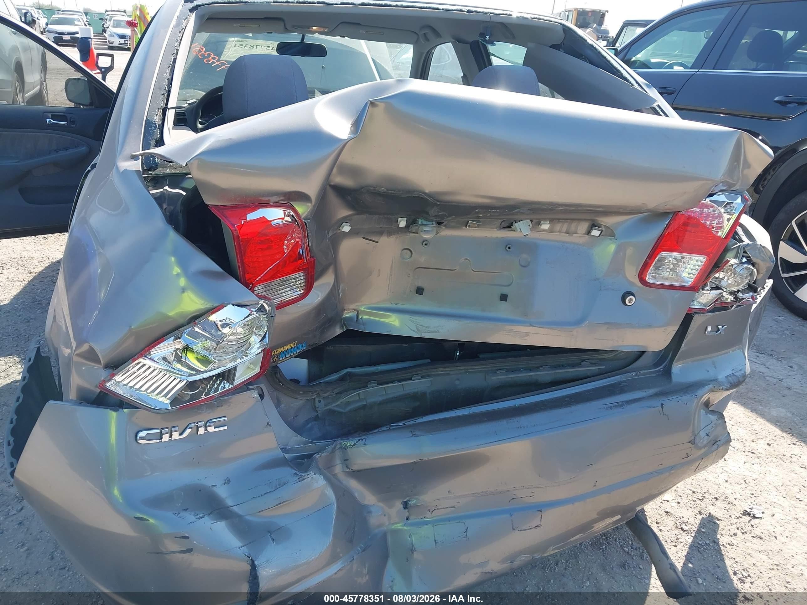 2005 Honda Civic Lx Gray vin: JHMES16585S007135