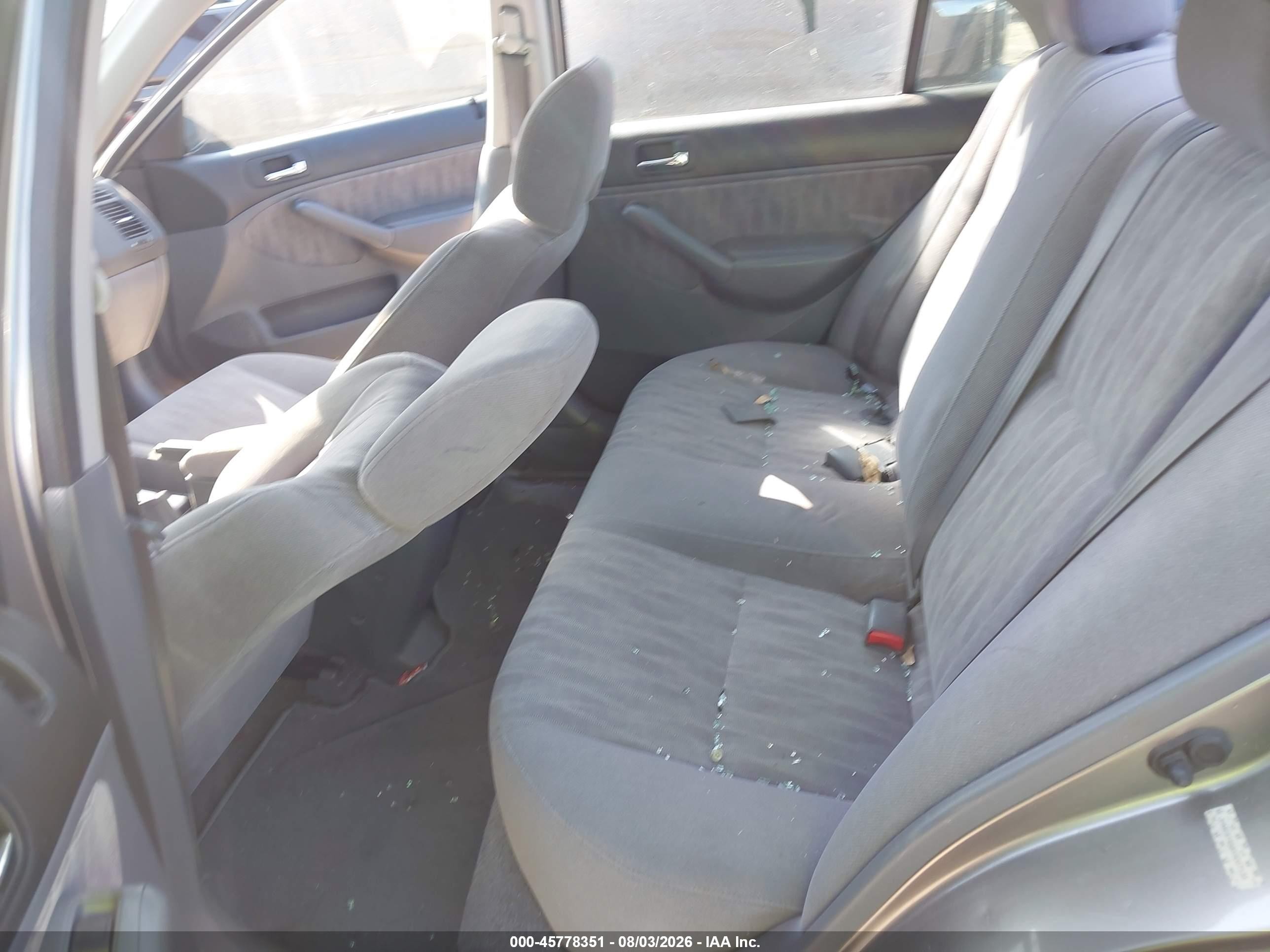 2005 Honda Civic Lx Gray vin: JHMES16585S007135
