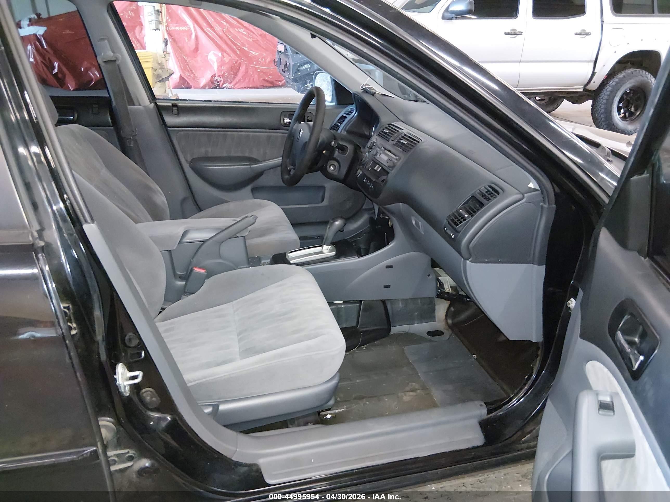 2004 Honda Civic Lx Black vin: JHMES16594S000807