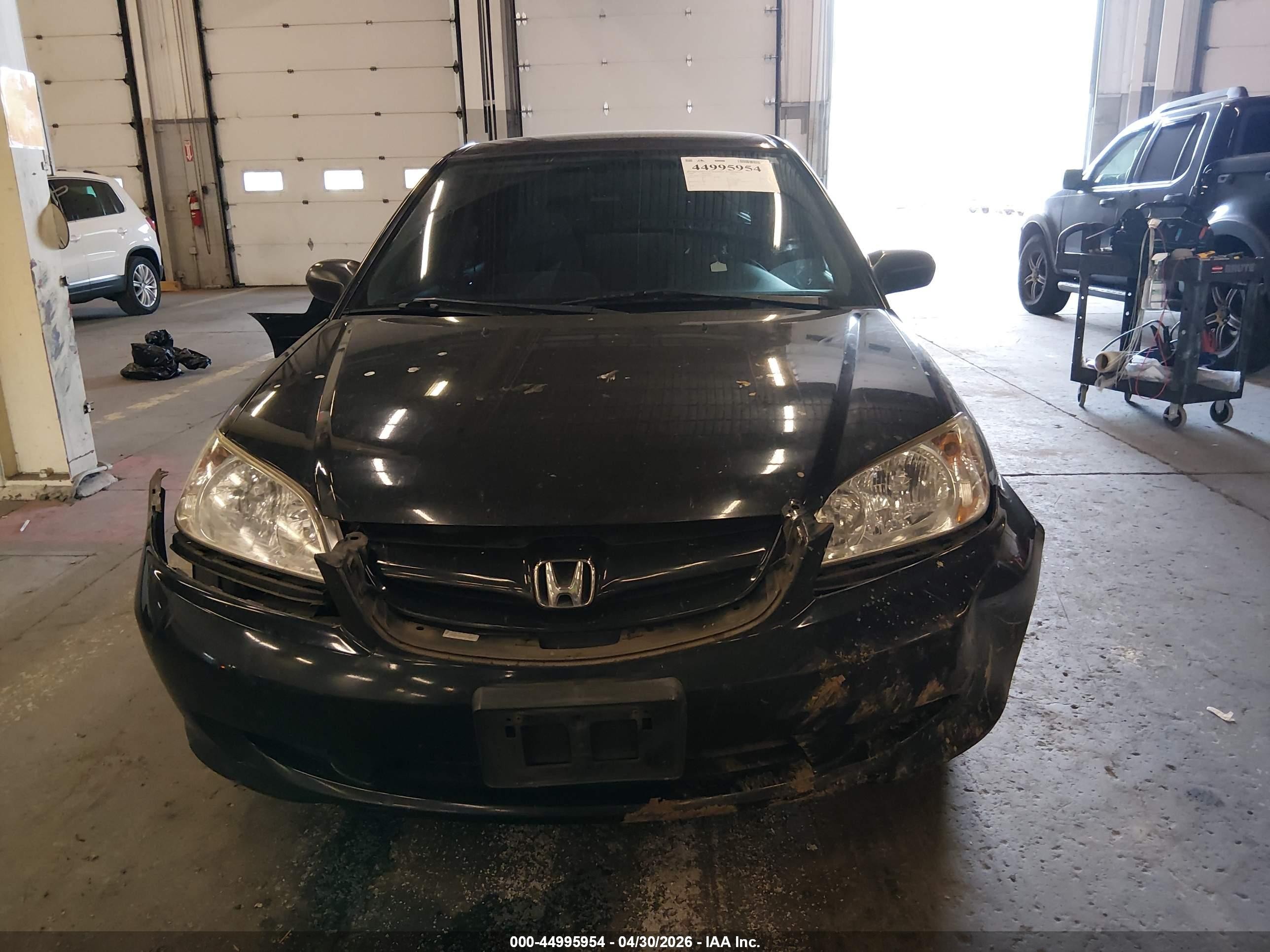 2004 Honda Civic Lx Black vin: JHMES16594S000807