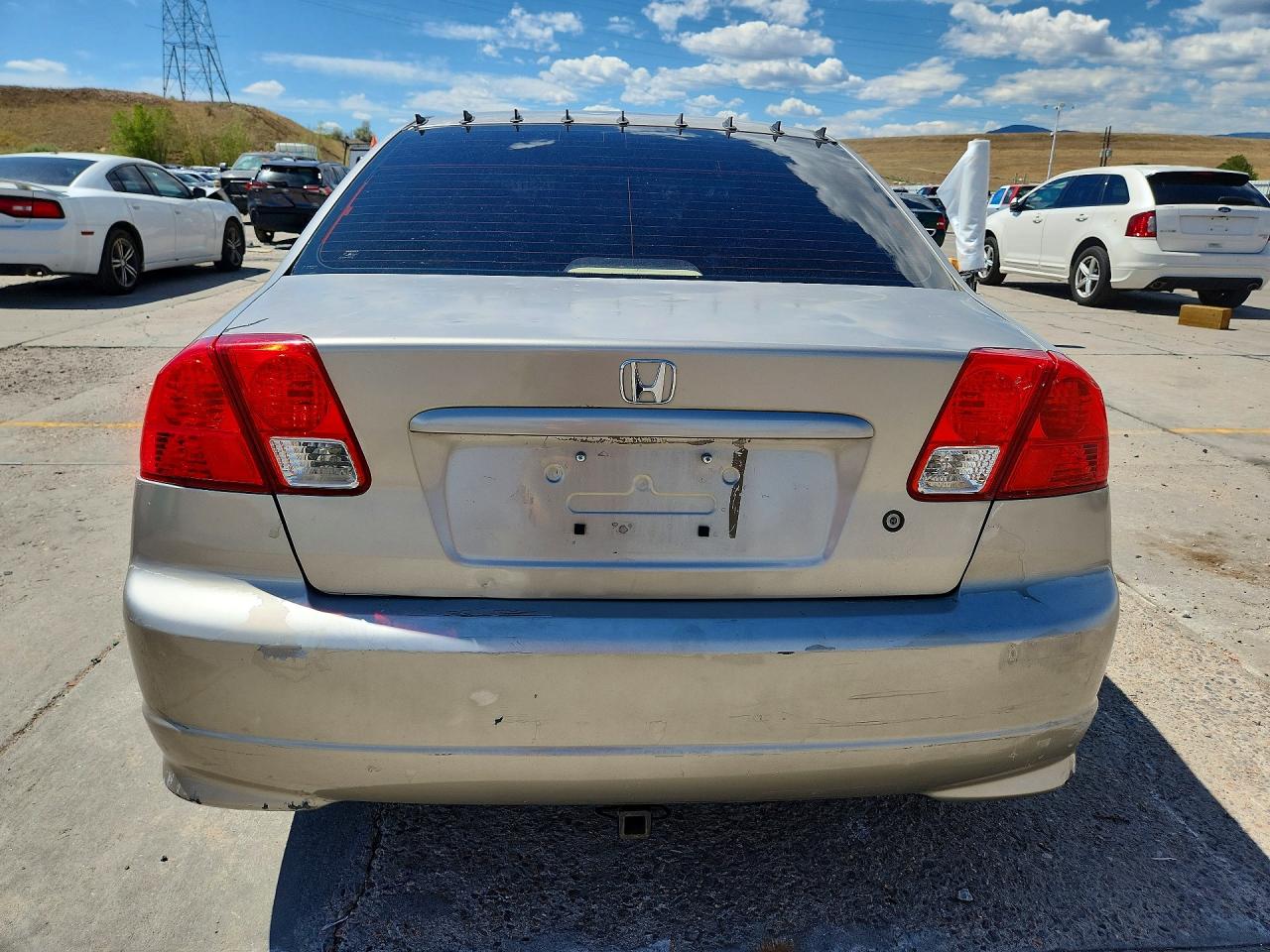 2005 Honda Civic Lx Gray vin: JHMES16595S003725