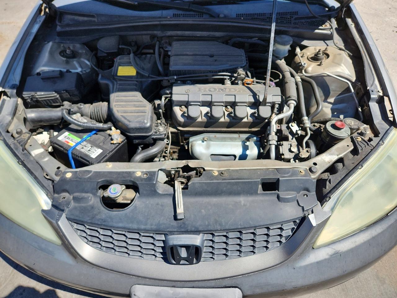 2005 Honda Civic Lx Gray vin: JHMES16595S003725