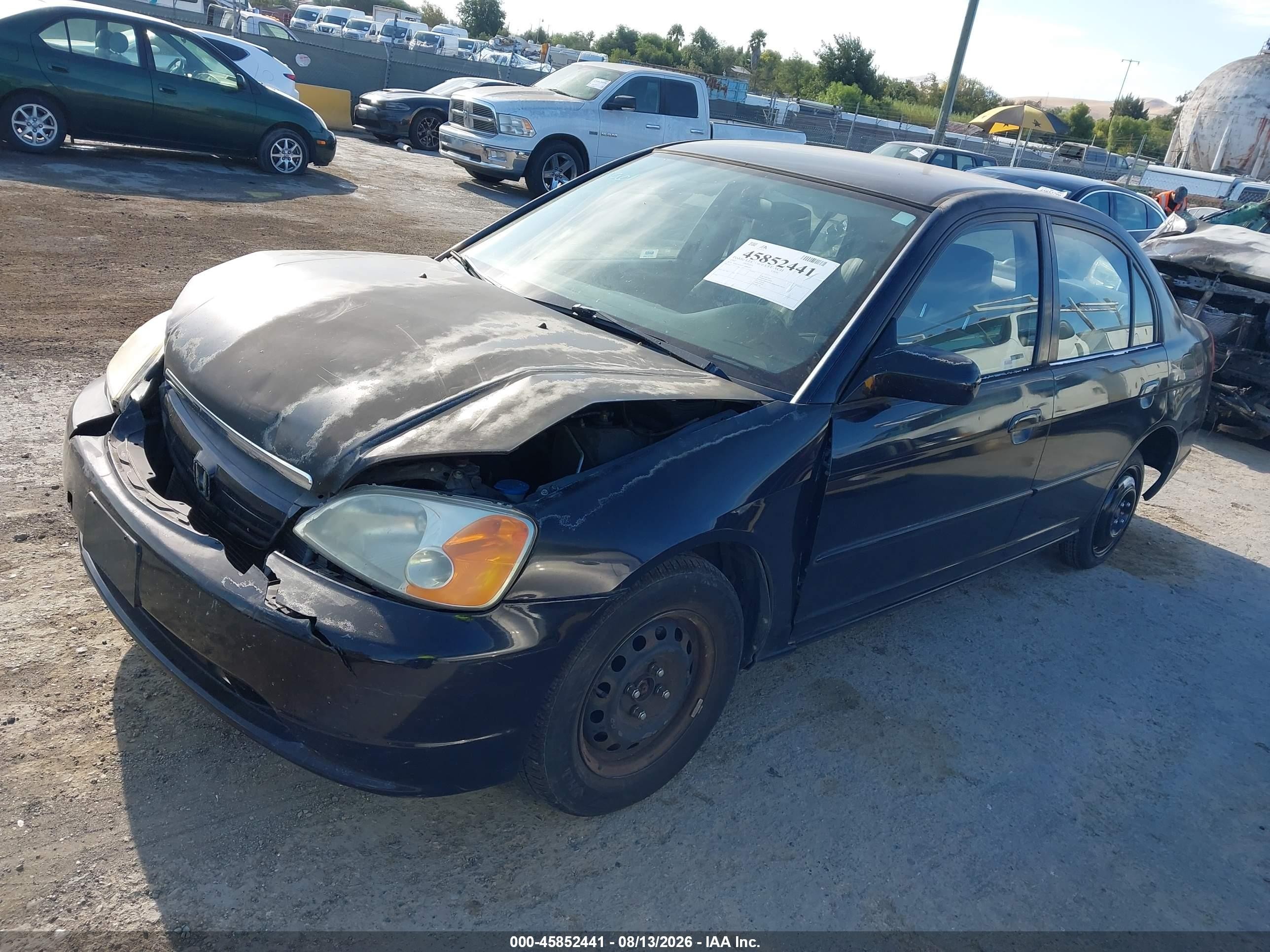 2002 Honda Civic Lx Черный vin: JHMES165X2S006063