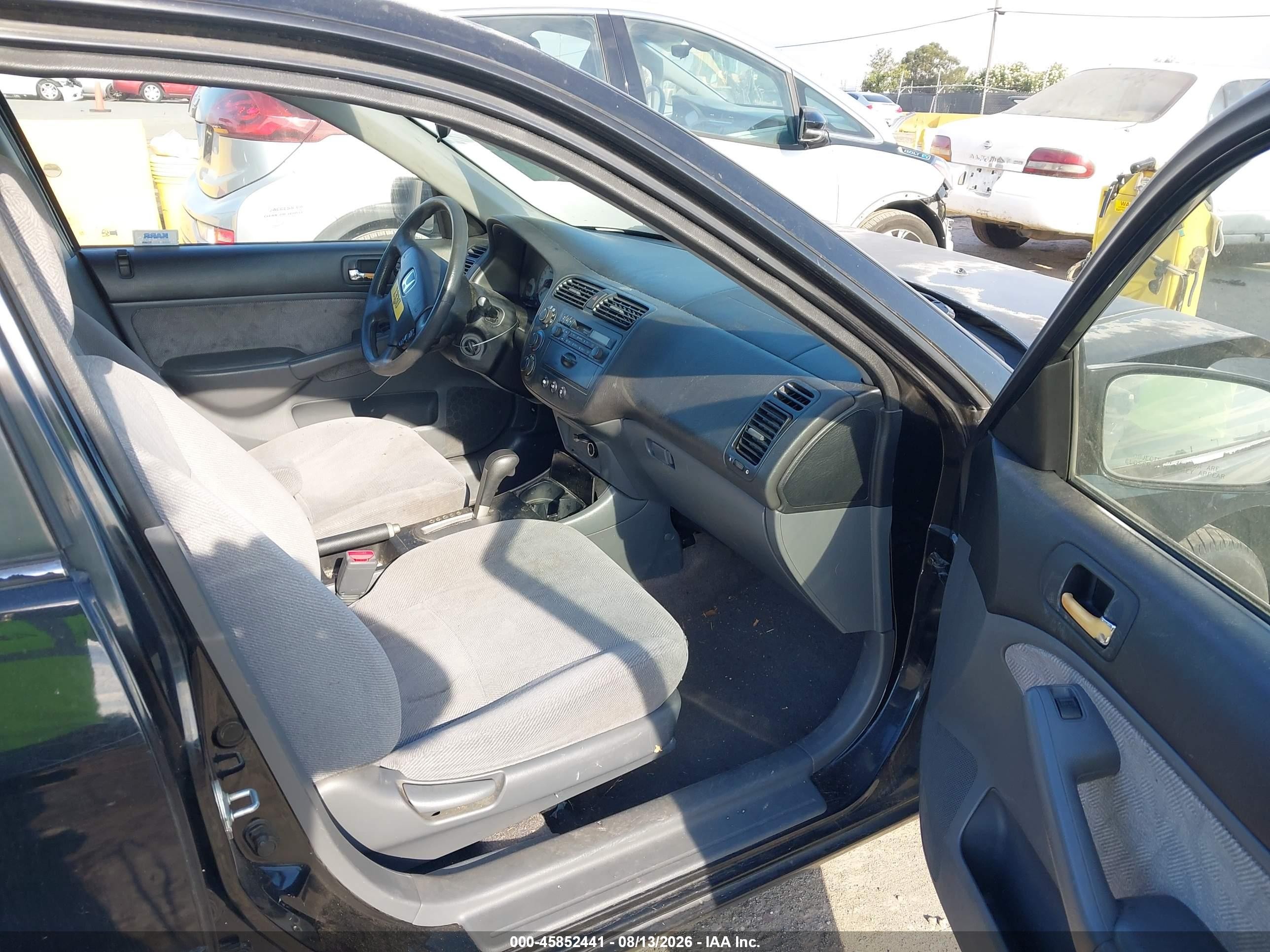 2002 Honda Civic Lx Черный vin: JHMES165X2S006063