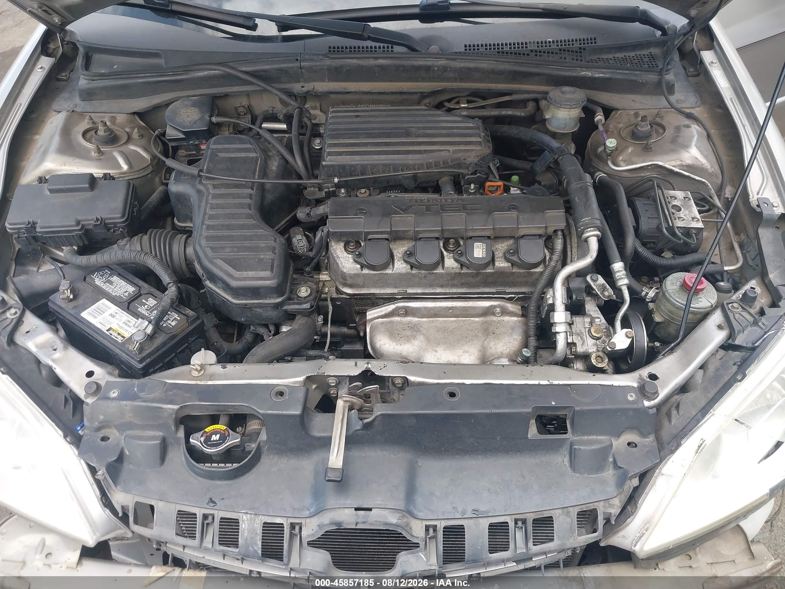 2004 Honda Civic Ex Silver vin: JHMES26704S001271