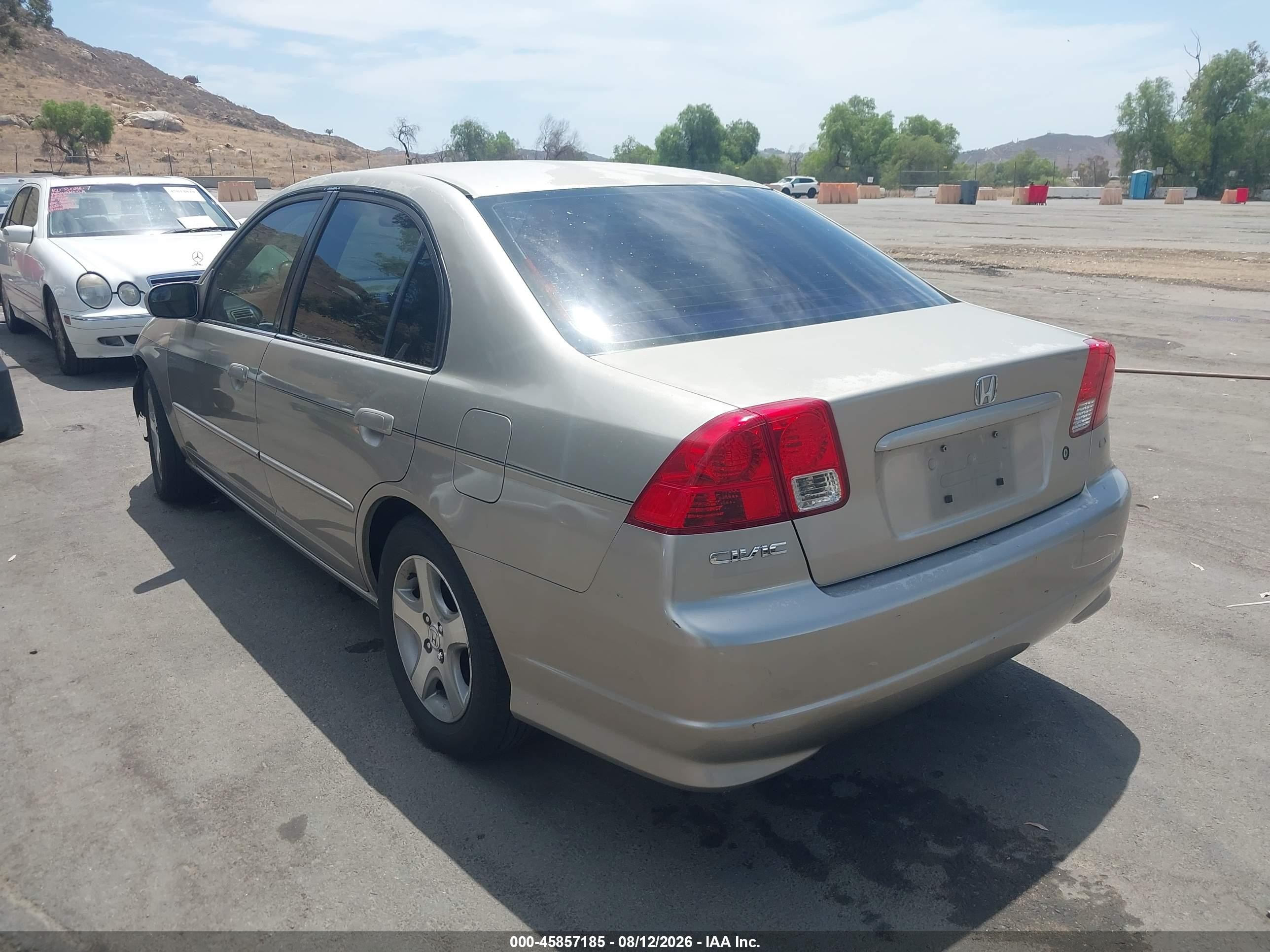 2004 Honda Civic Ex Silver vin: JHMES26704S001271