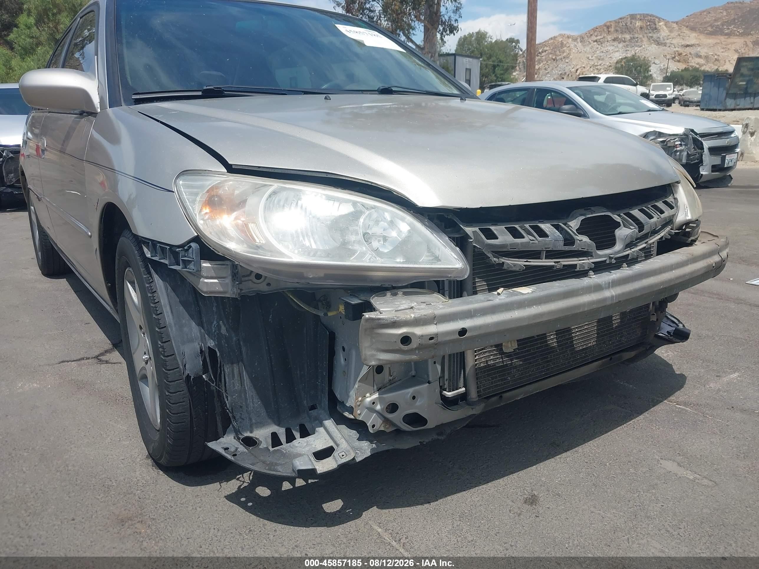 2004 Honda Civic Ex Silver vin: JHMES26704S001271