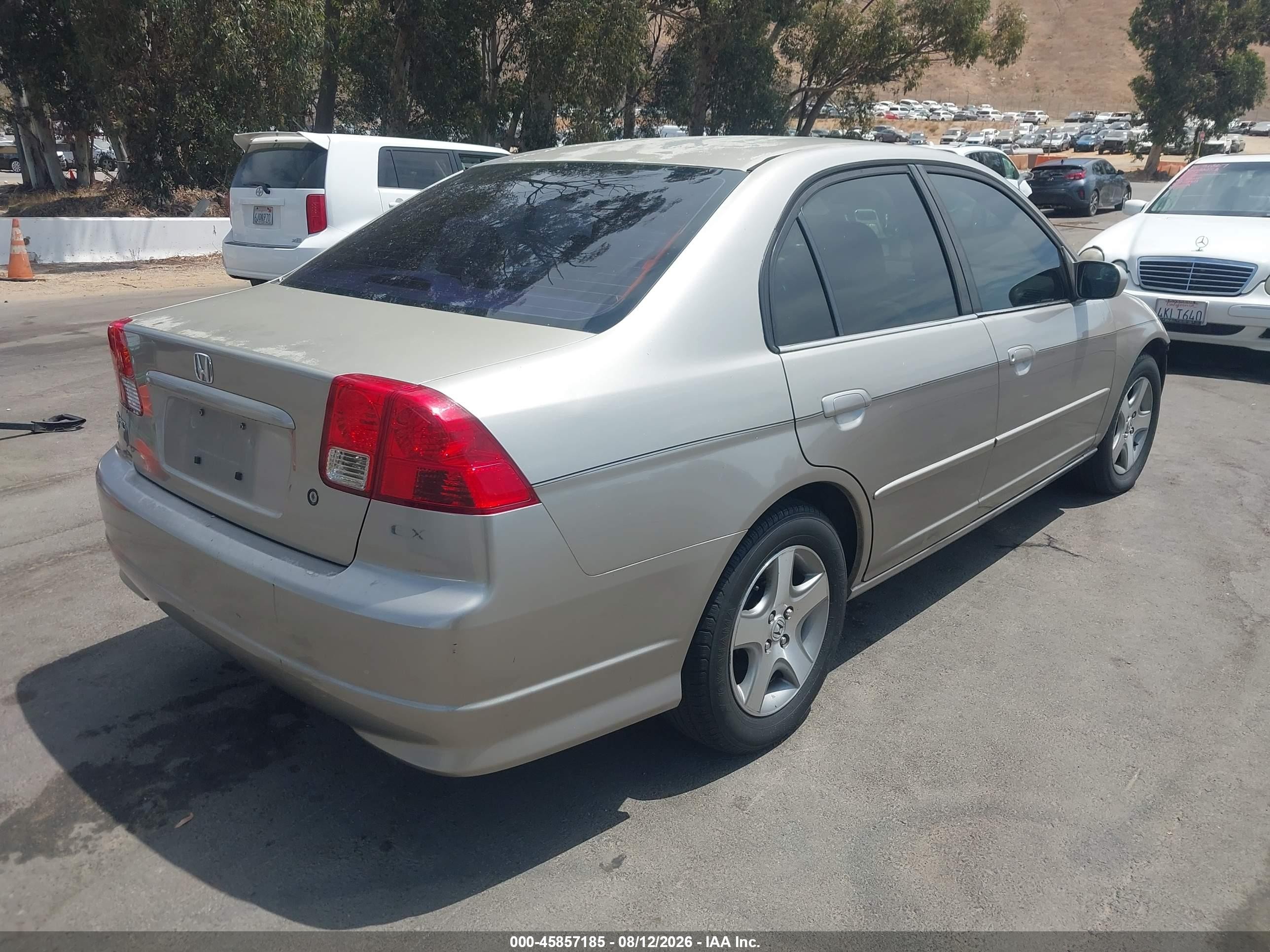 2004 Honda Civic Ex Silver vin: JHMES26704S001271