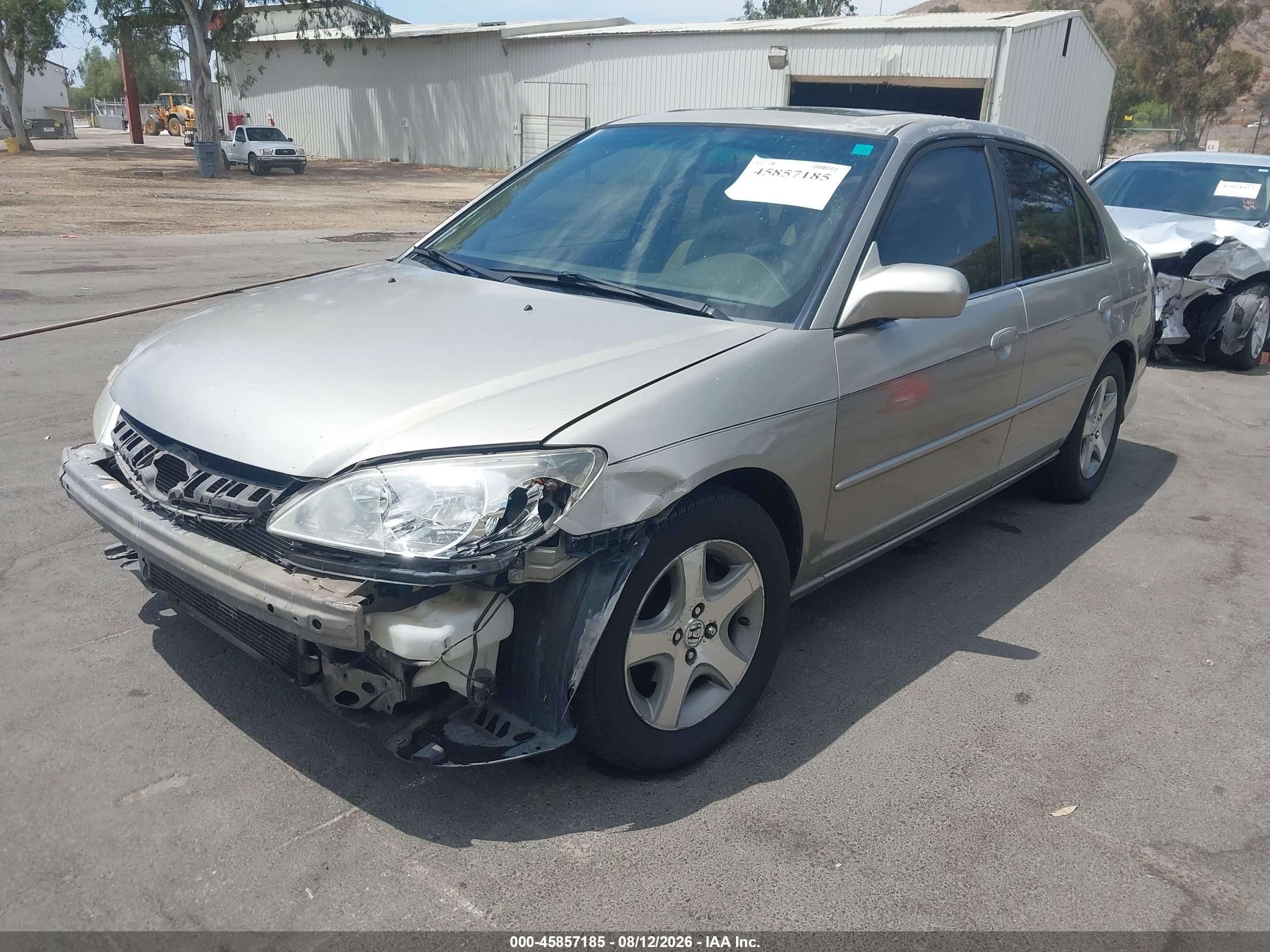 2004 Honda Civic Ex Silver vin: JHMES26704S001271