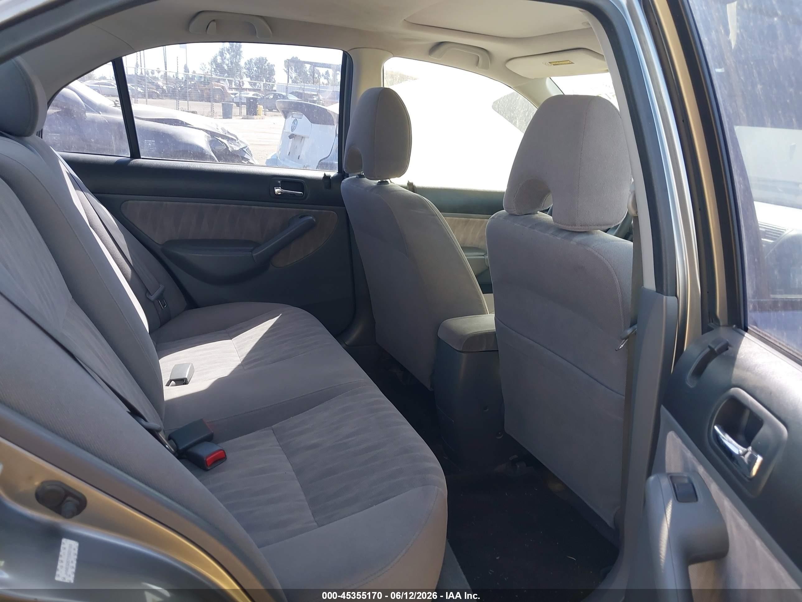 2005 Honda Civic Ex Gray vin: JHMES26715S001555