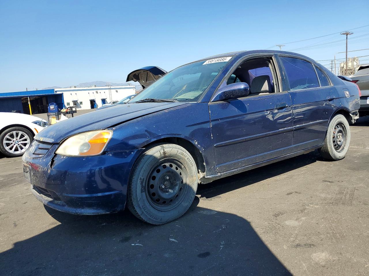 2001 Honda Civic Ex Blue vin: JHMES26721S001221
