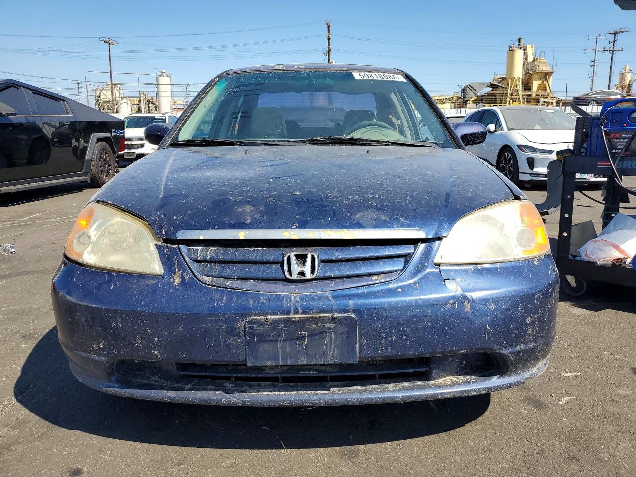 2001 Honda Civic Ex Blue vin: JHMES26721S001221