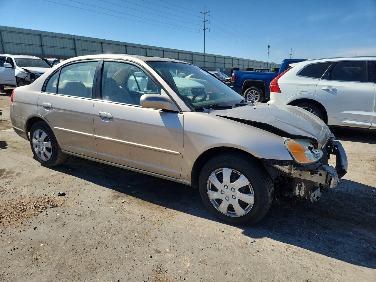 2001 Honda Civic Ex Gold vin: JHMES26721S005852