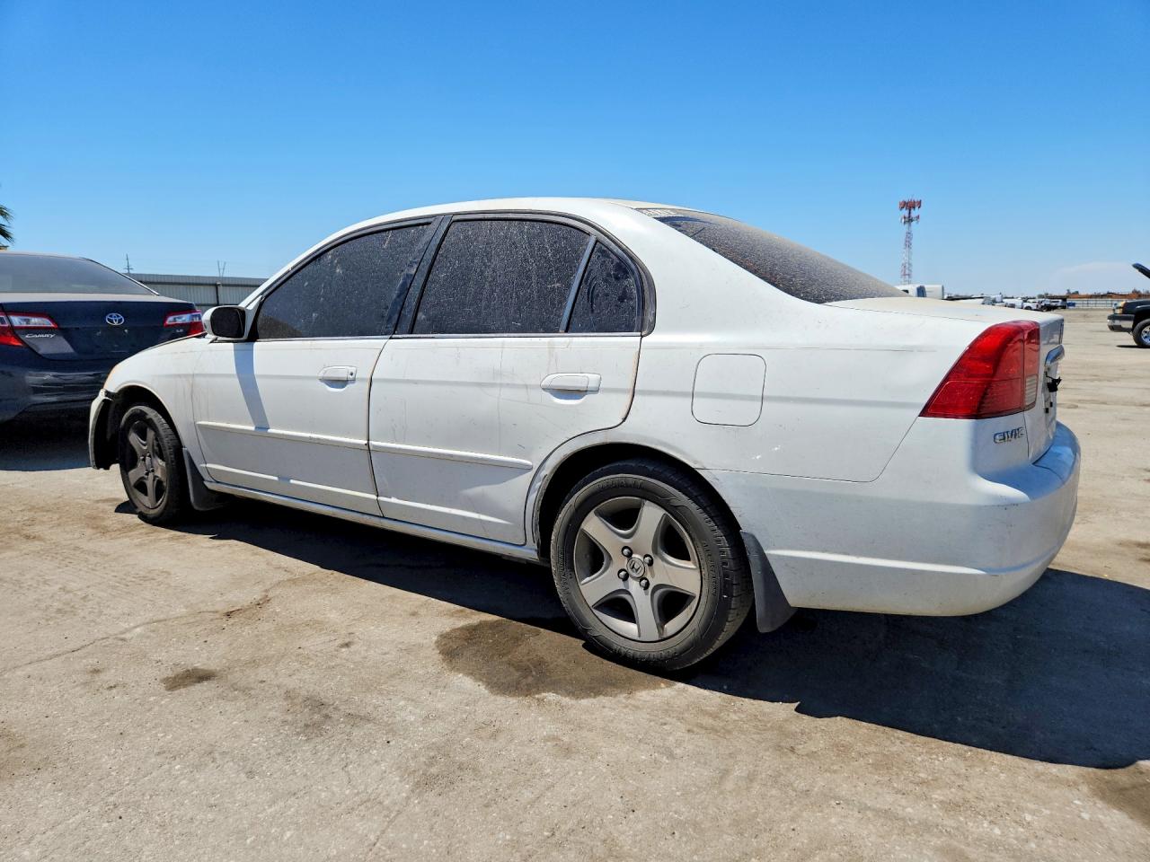 2003 Honda Civic Ex White vin: JHMES26733S001618